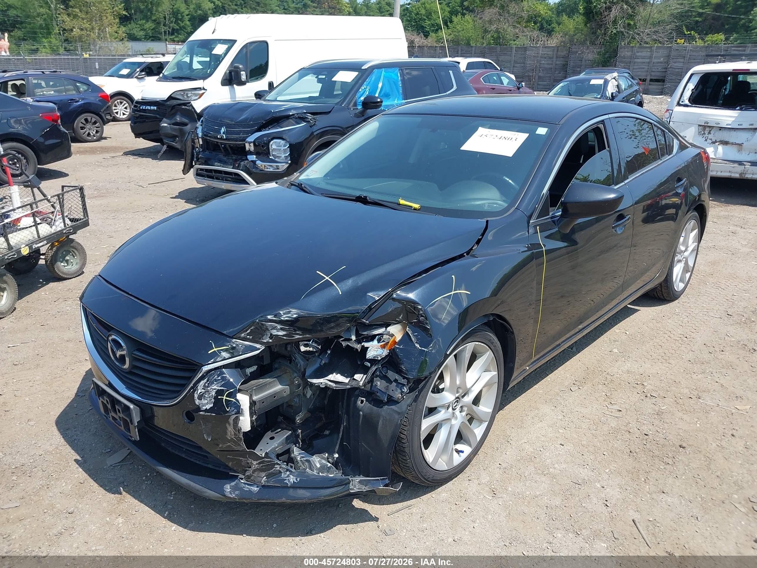 2014 Mazda Mazda6 I Touring Black vin: JM1GJ1V6XE1138211