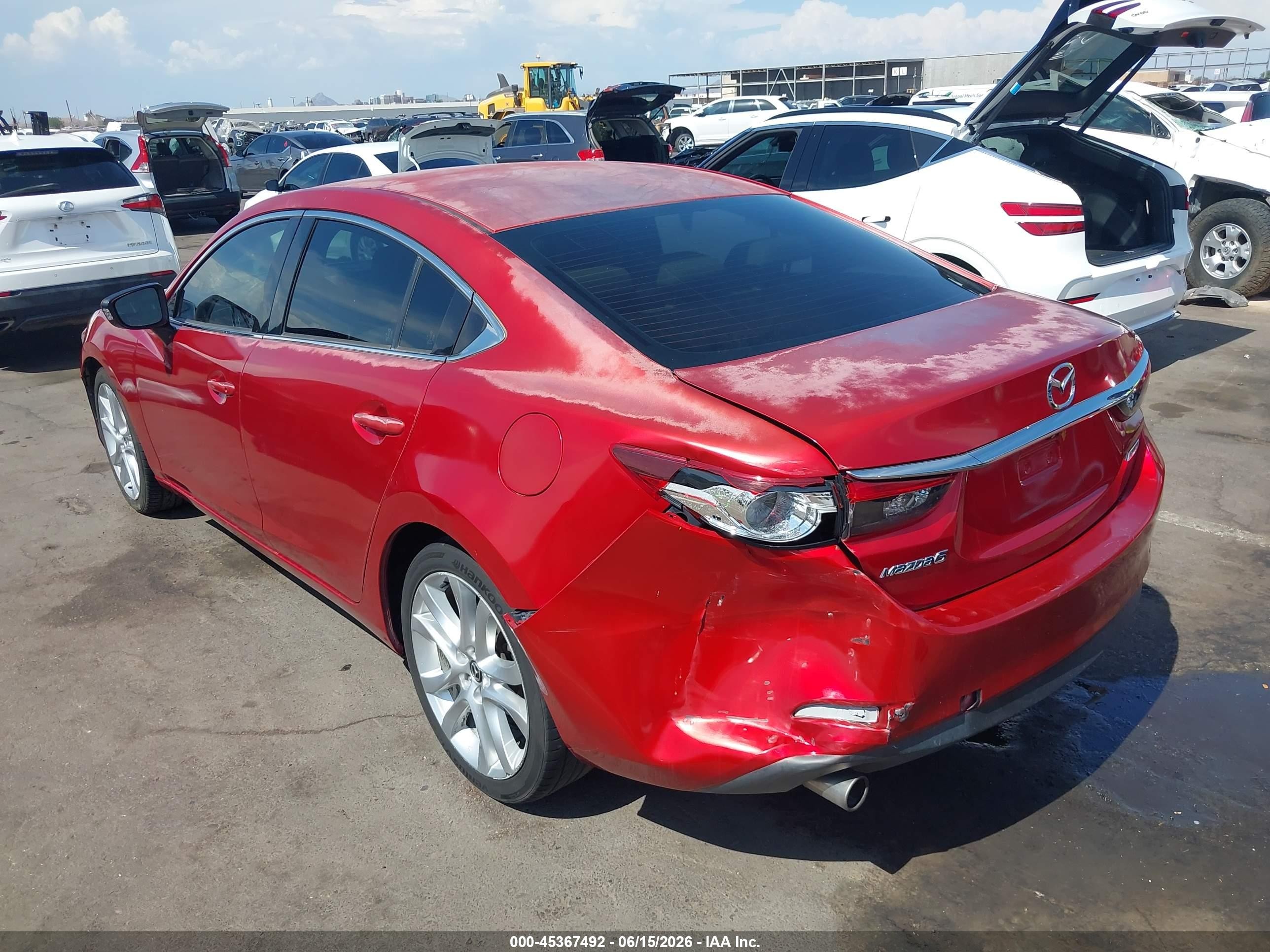 2014 Mazda Mazda6 I Touring Red vin: JM1GJ1V6XE1153517