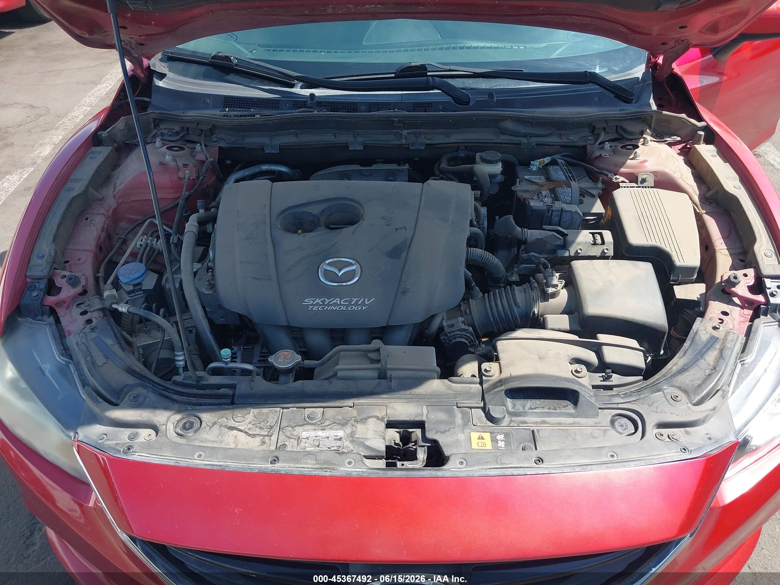2014 Mazda Mazda6 I Touring Red vin: JM1GJ1V6XE1153517