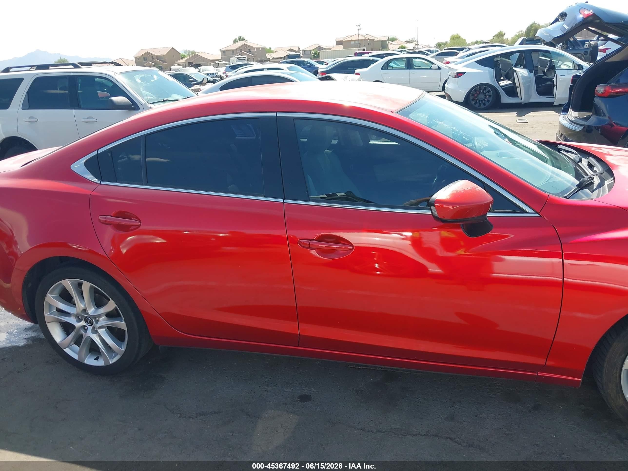 2014 Mazda Mazda6 I Touring Red vin: JM1GJ1V6XE1153517