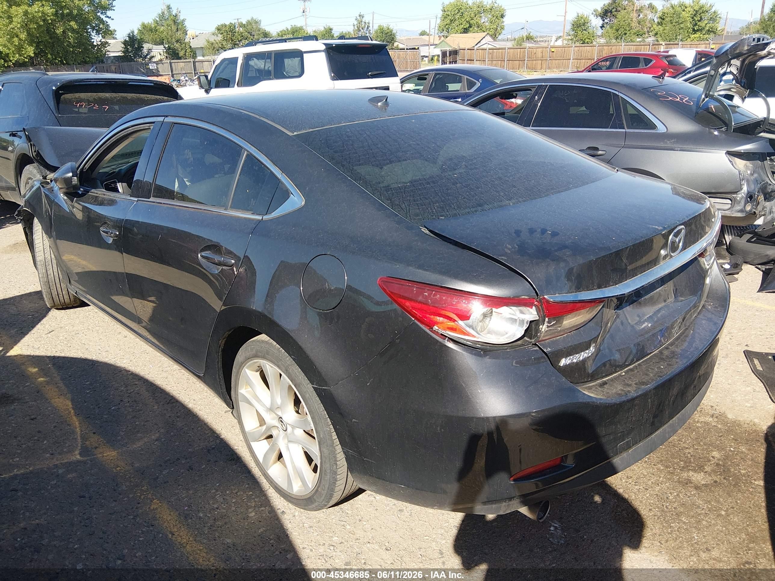 2015 Mazda Mazda6 I Touring Black vin: JM1GJ1V6XF1164891