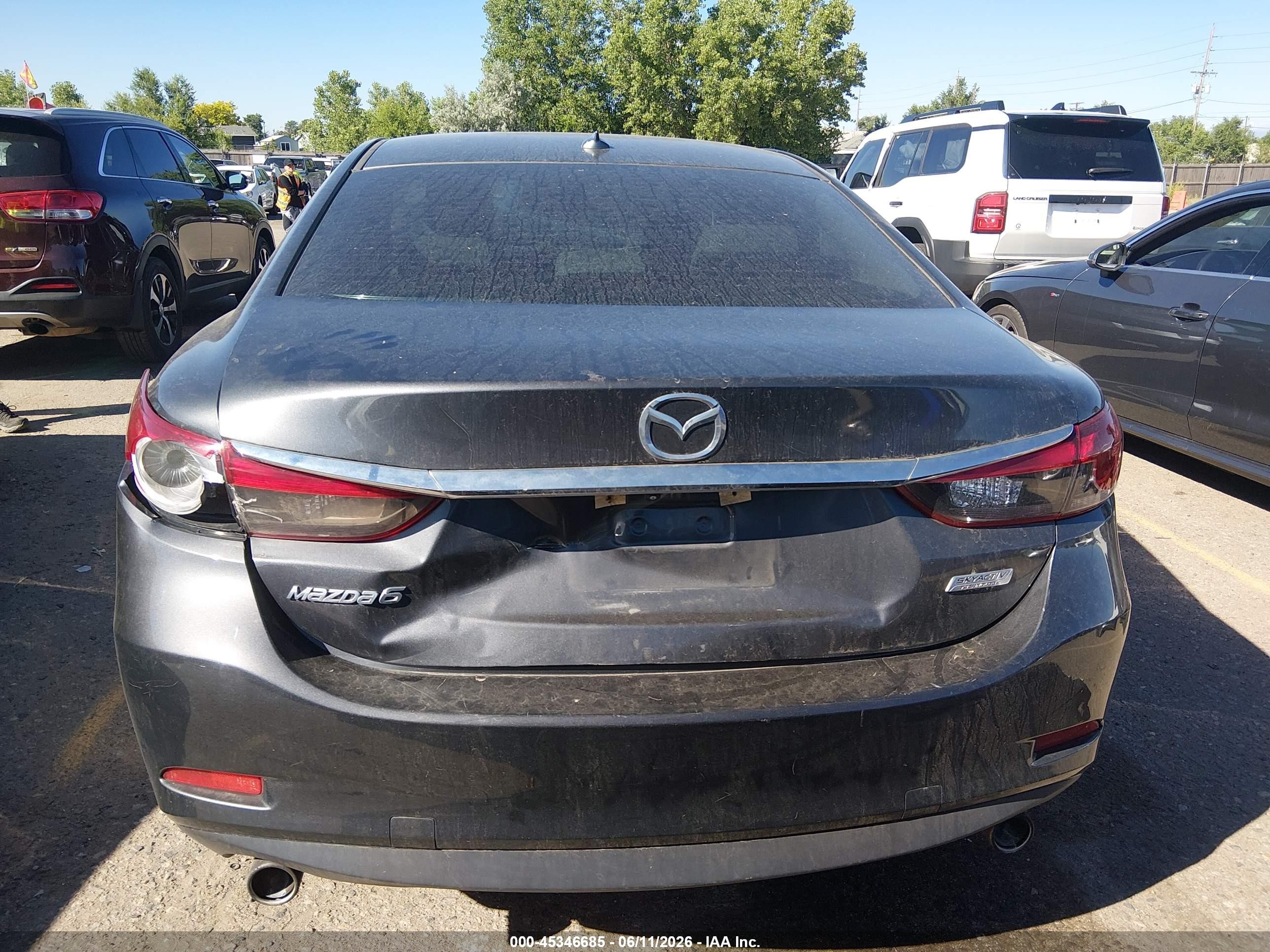2015 Mazda Mazda6 I Touring Black vin: JM1GJ1V6XF1164891