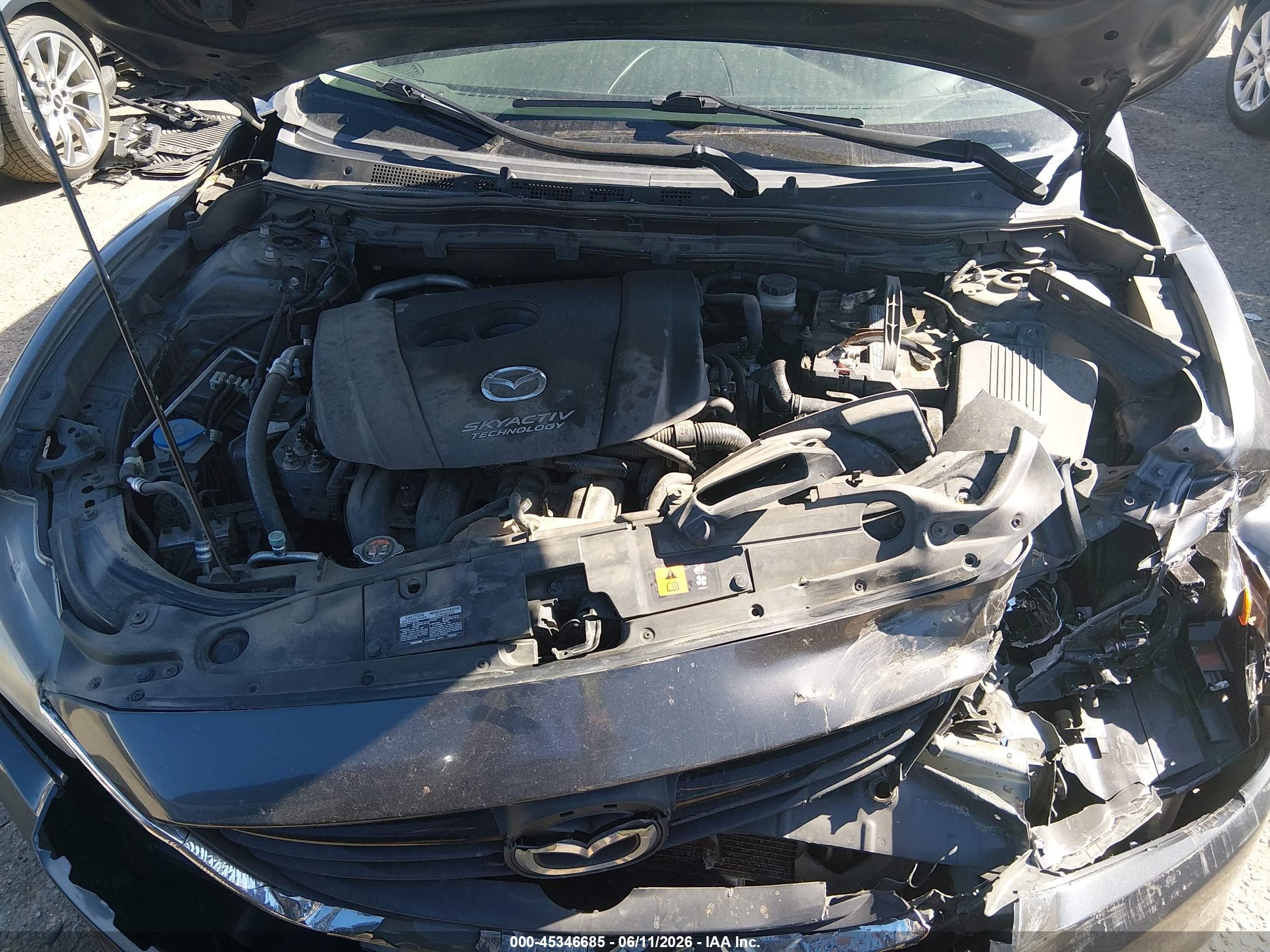 2015 Mazda Mazda6 I Touring Black vin: JM1GJ1V6XF1164891