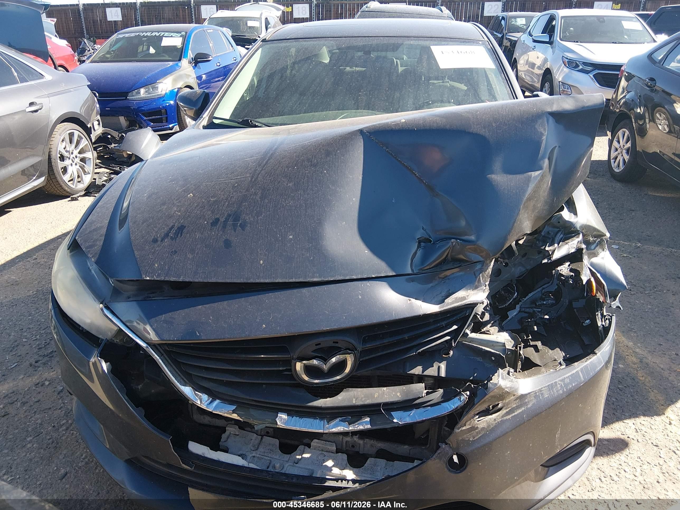 2015 Mazda Mazda6 I Touring Black vin: JM1GJ1V6XF1164891