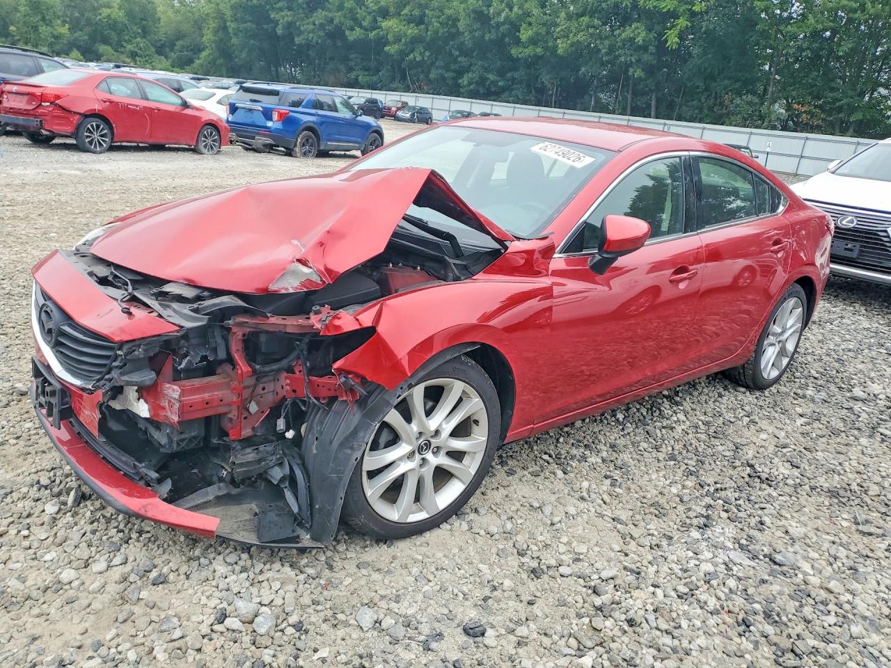 2015 Mazda 6 Touring Red vin: JM1GJ1V6XF1174806