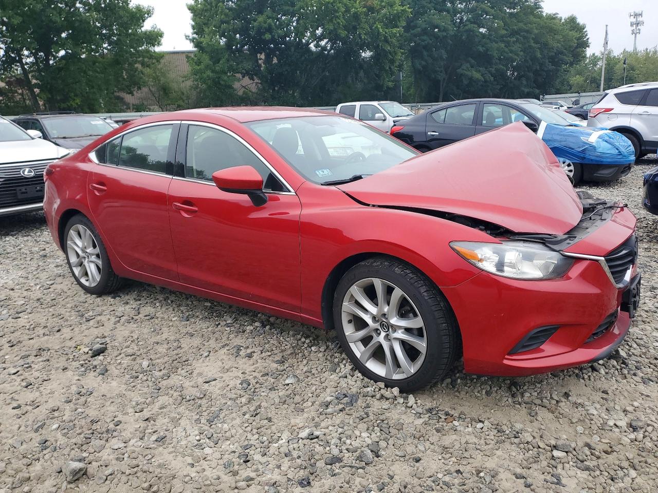 2015 Mazda 6 Touring Red vin: JM1GJ1V6XF1174806