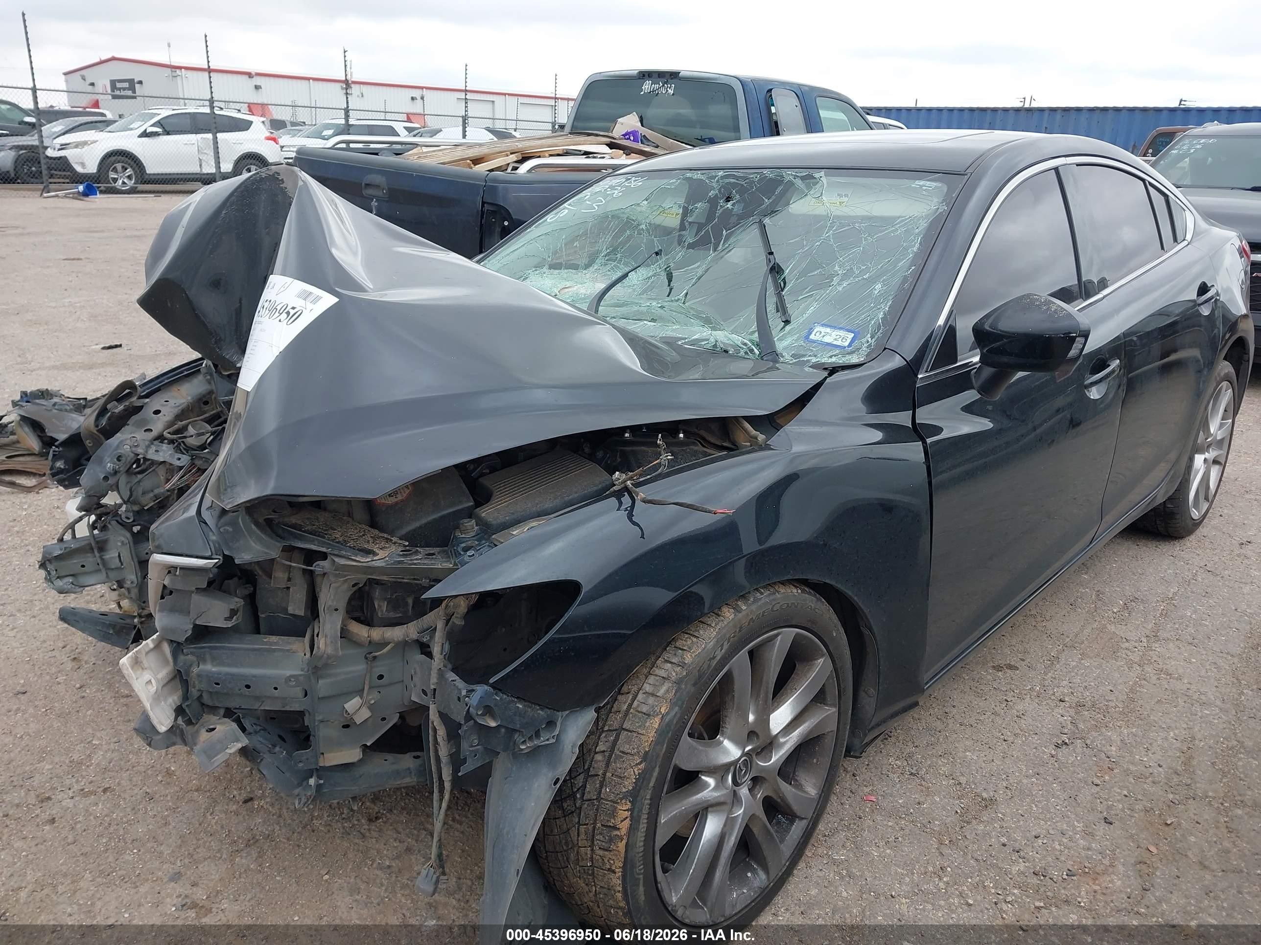 2014 Mazda Mazda6 I Grand Touring Black vin: JM1GJ1W50E1103621