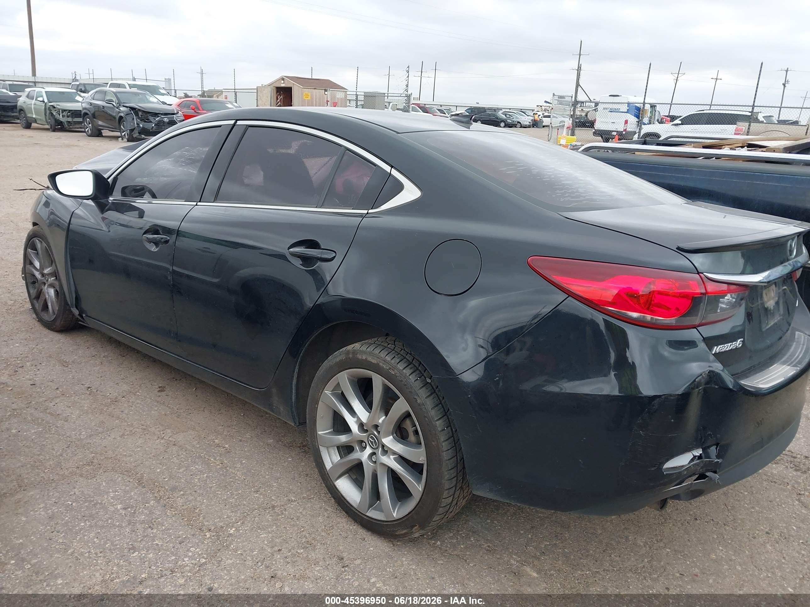 2014 Mazda Mazda6 I Grand Touring Black vin: JM1GJ1W50E1103621