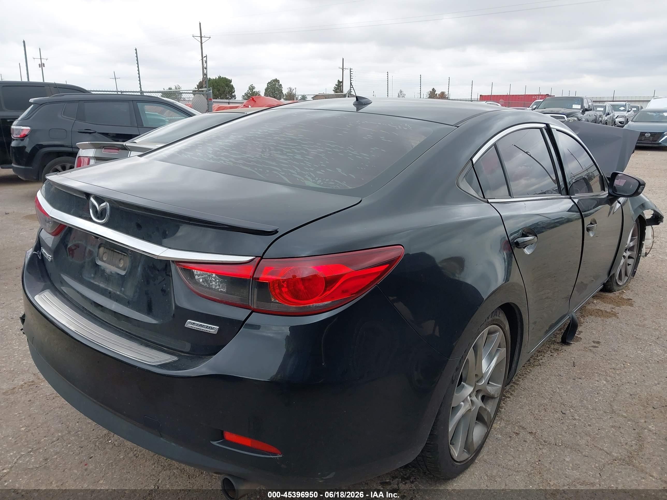 2014 Mazda Mazda6 I Grand Touring Black vin: JM1GJ1W50E1103621