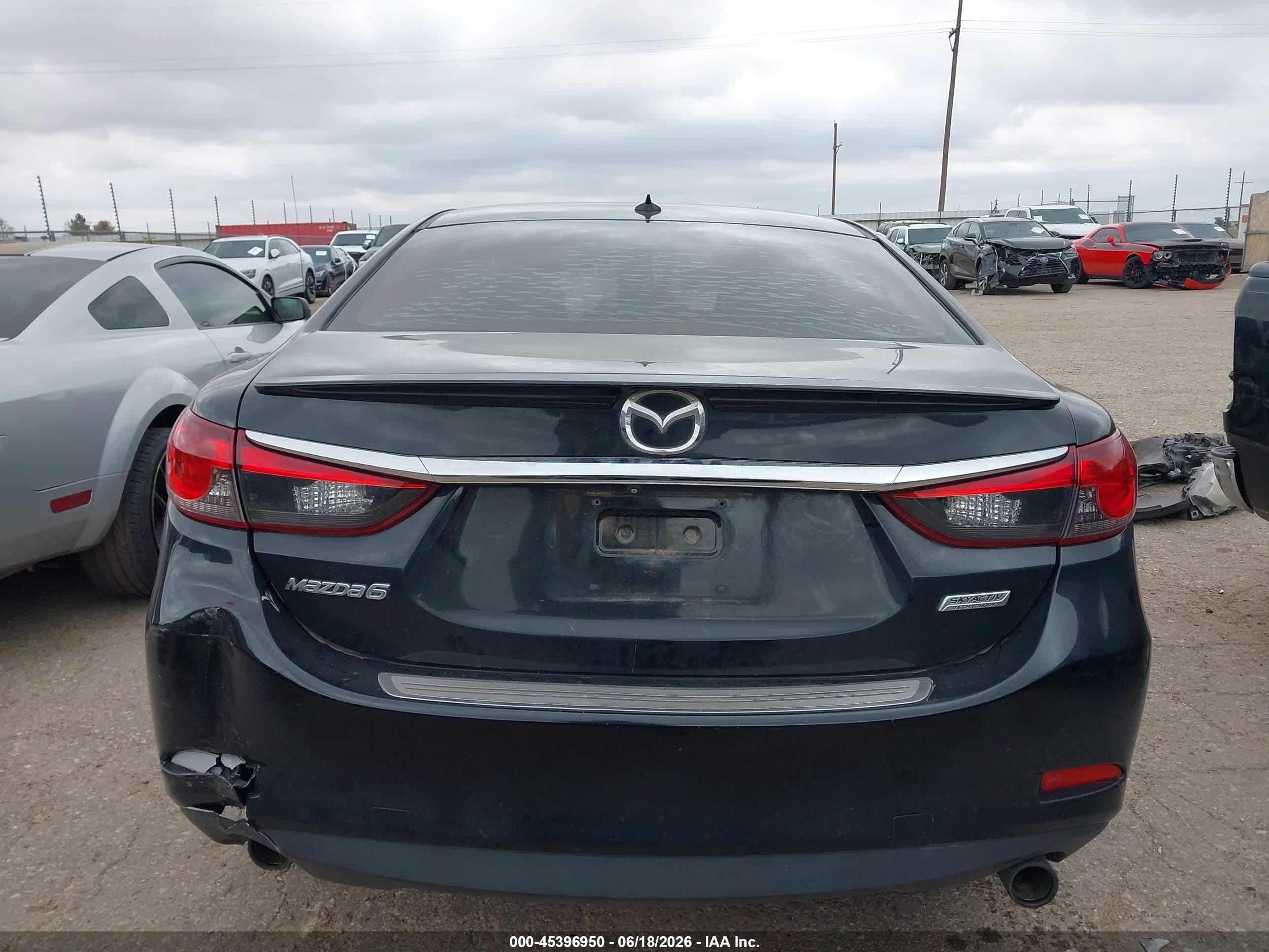 2014 Mazda Mazda6 I Grand Touring Black vin: JM1GJ1W50E1103621