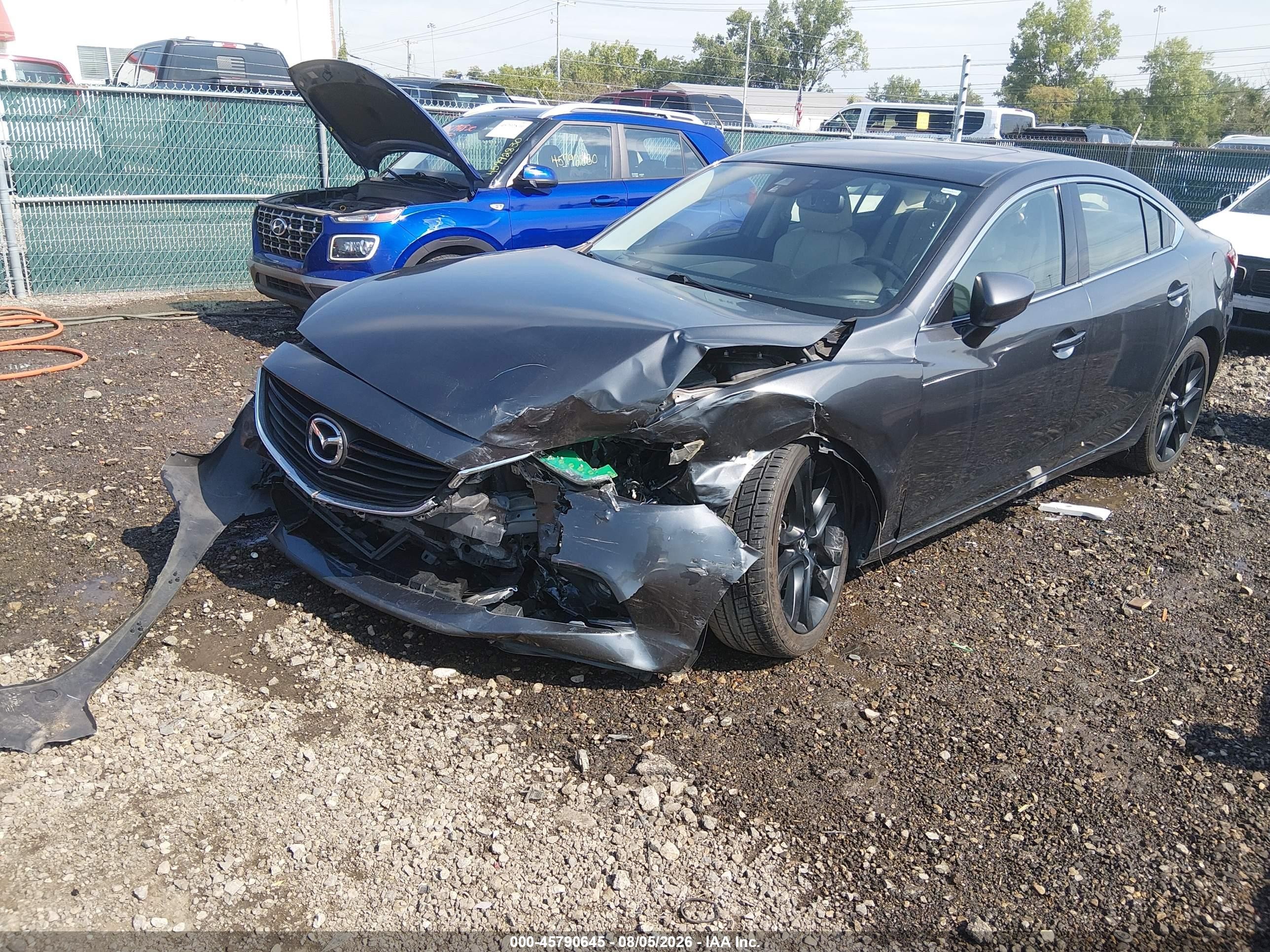 2015 Mazda Mazda6 I Grand Touring Gray vin: JM1GJ1W50F1185366