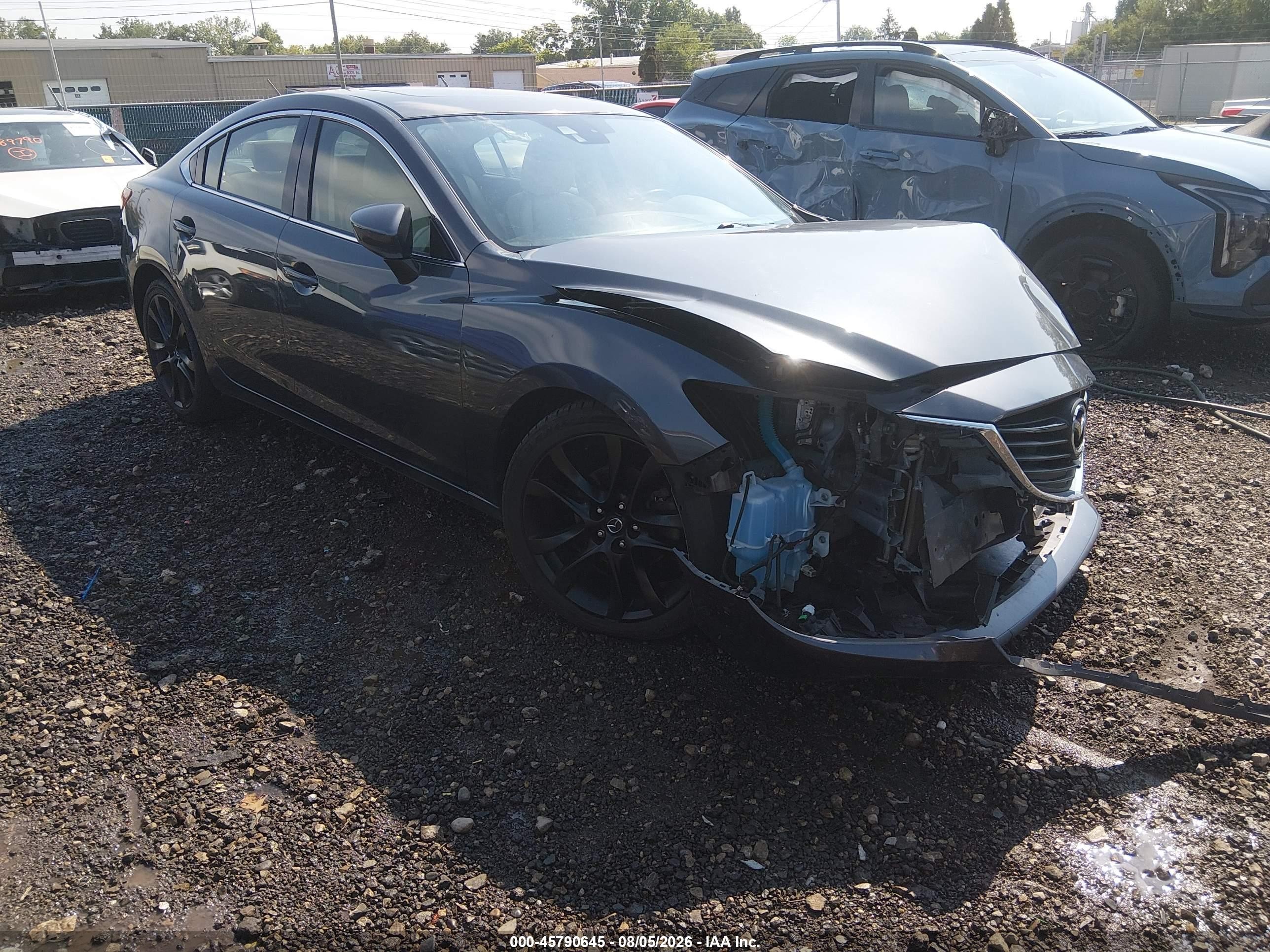 2015 Mazda Mazda6 I Grand Touring Gray vin: JM1GJ1W50F1185366