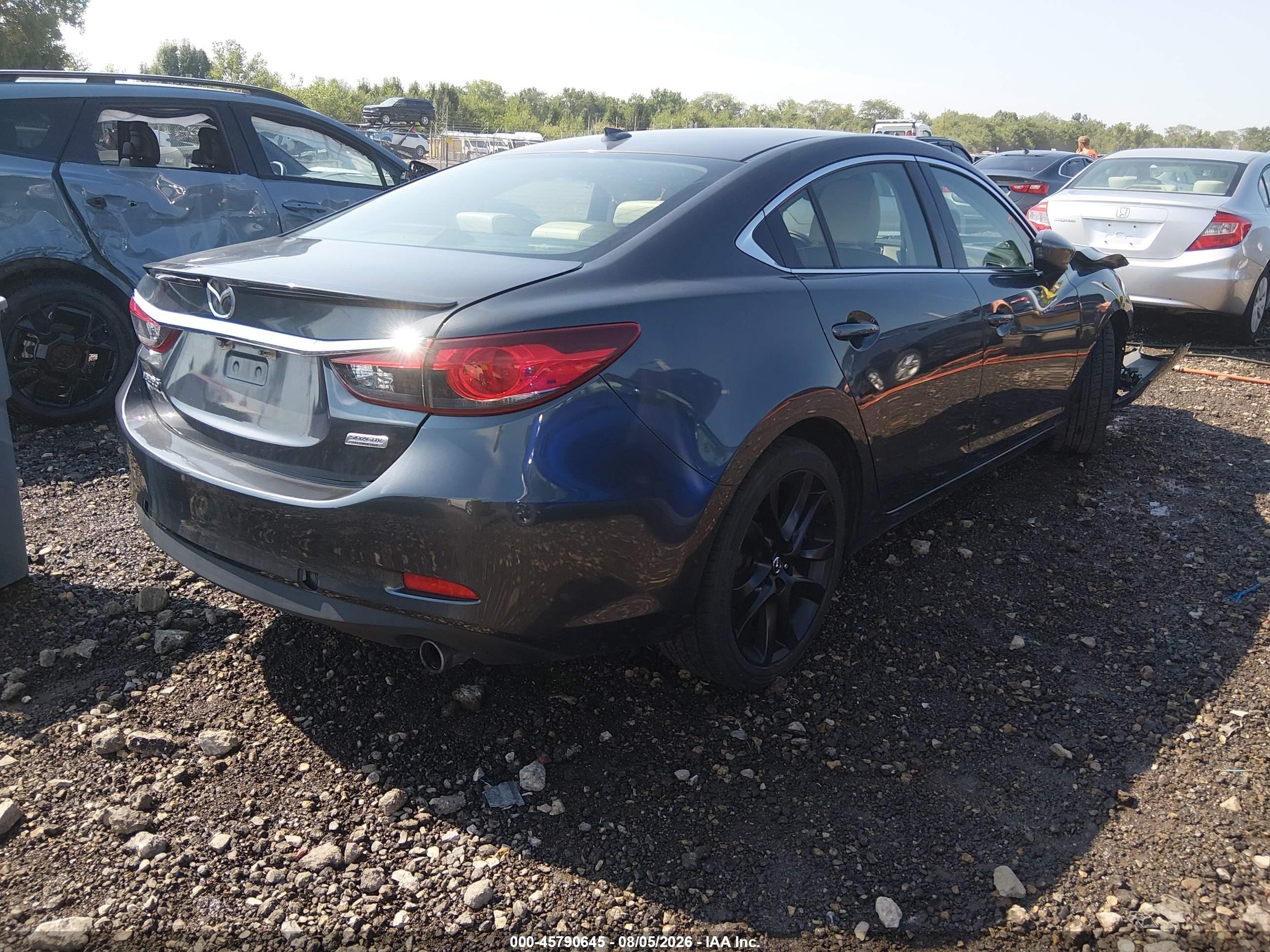 2015 Mazda Mazda6 I Grand Touring Gray vin: JM1GJ1W50F1185366