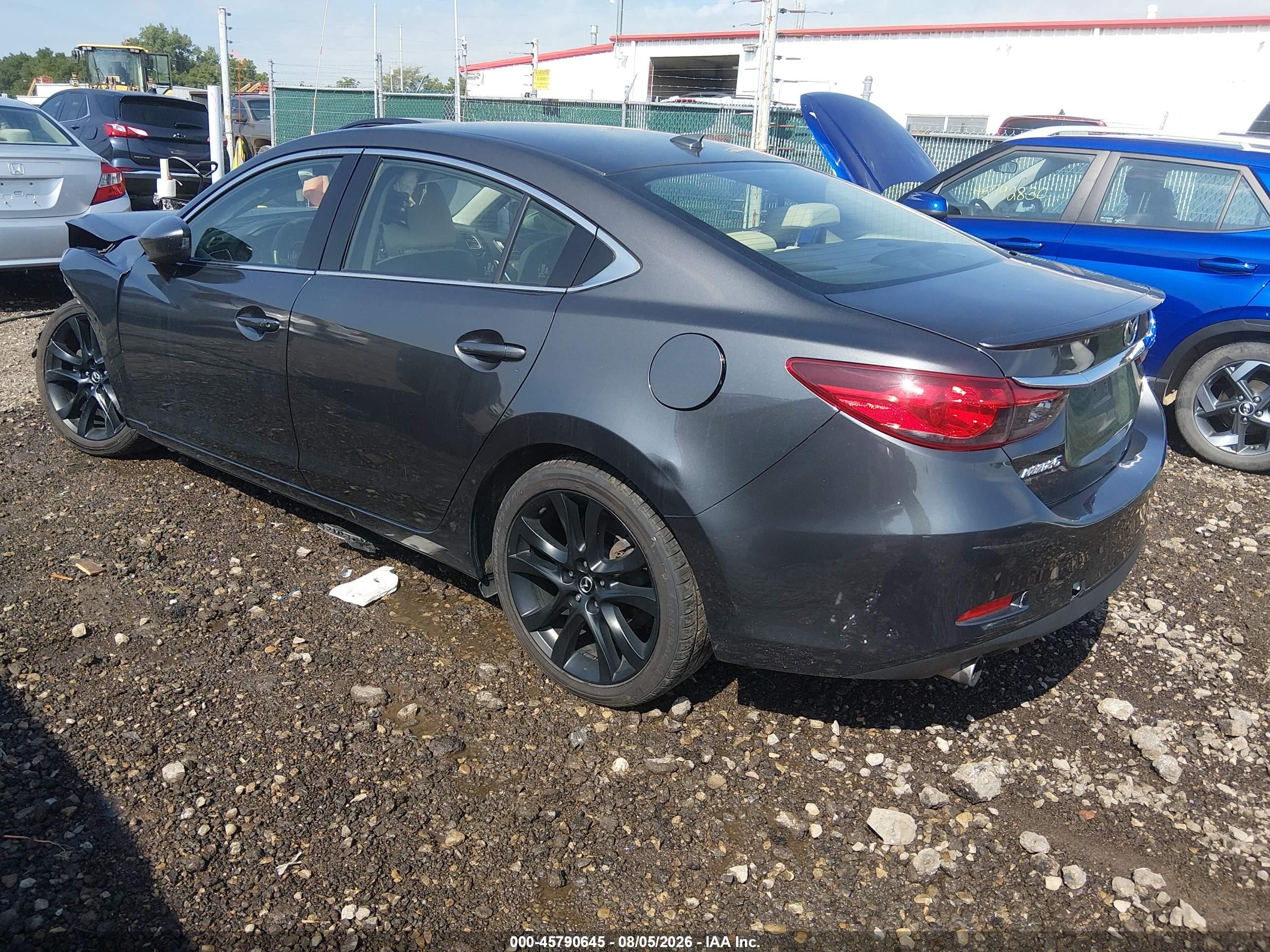 2015 Mazda Mazda6 I Grand Touring Gray vin: JM1GJ1W50F1185366