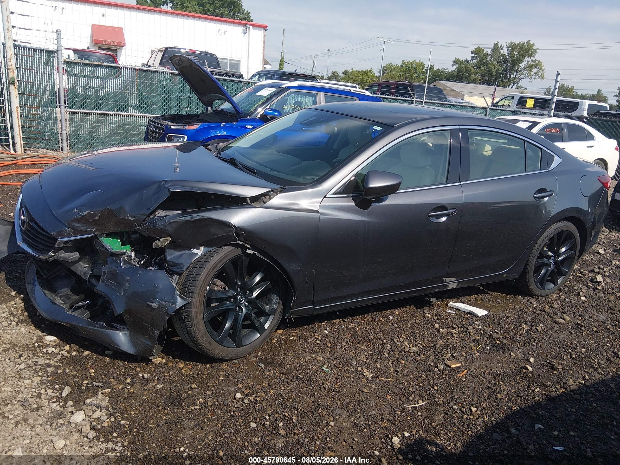 2015 Mazda Mazda6 I Grand Touring Gray vin: JM1GJ1W50F1185366