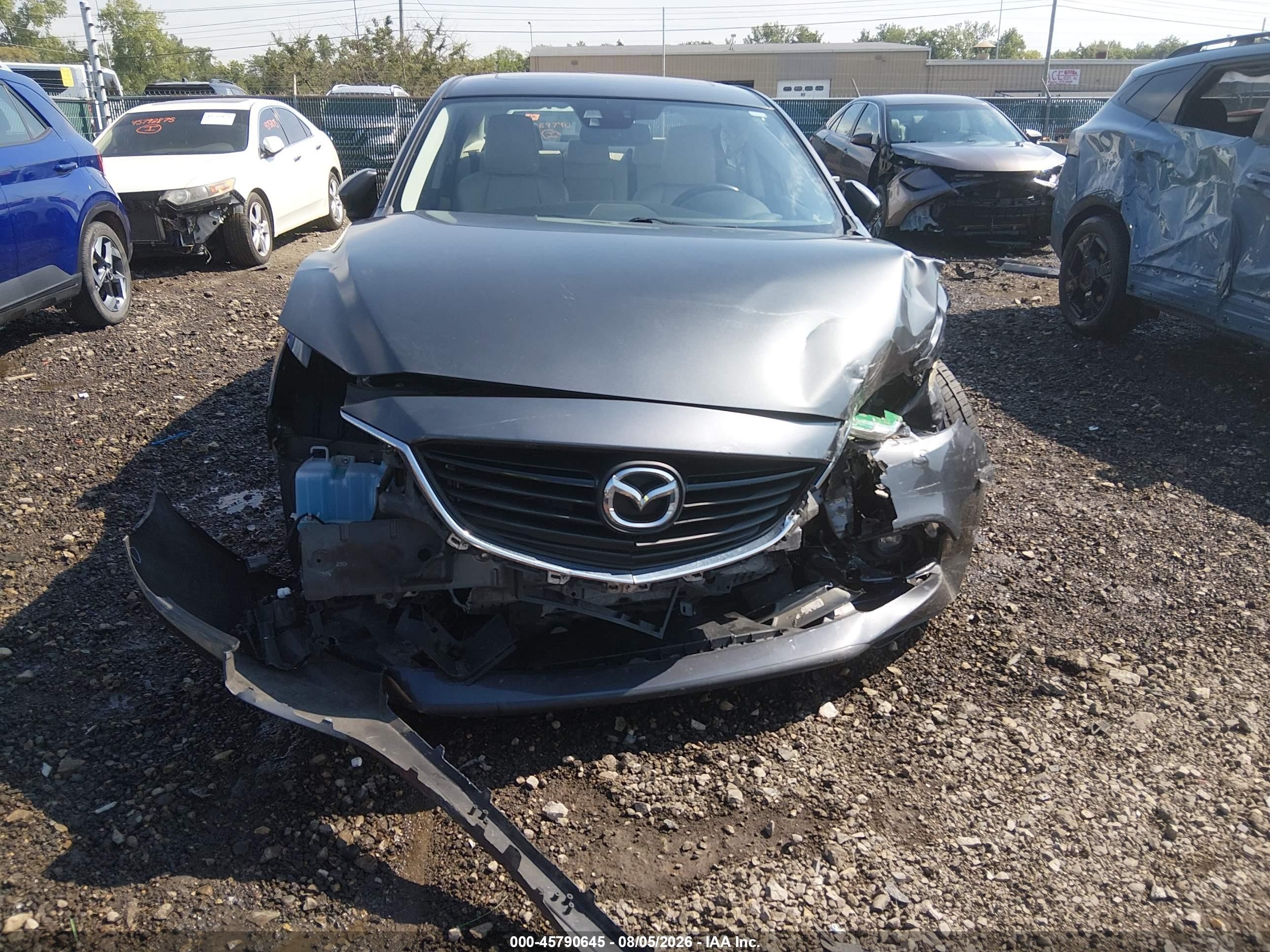 2015 Mazda Mazda6 I Grand Touring Gray vin: JM1GJ1W50F1185366