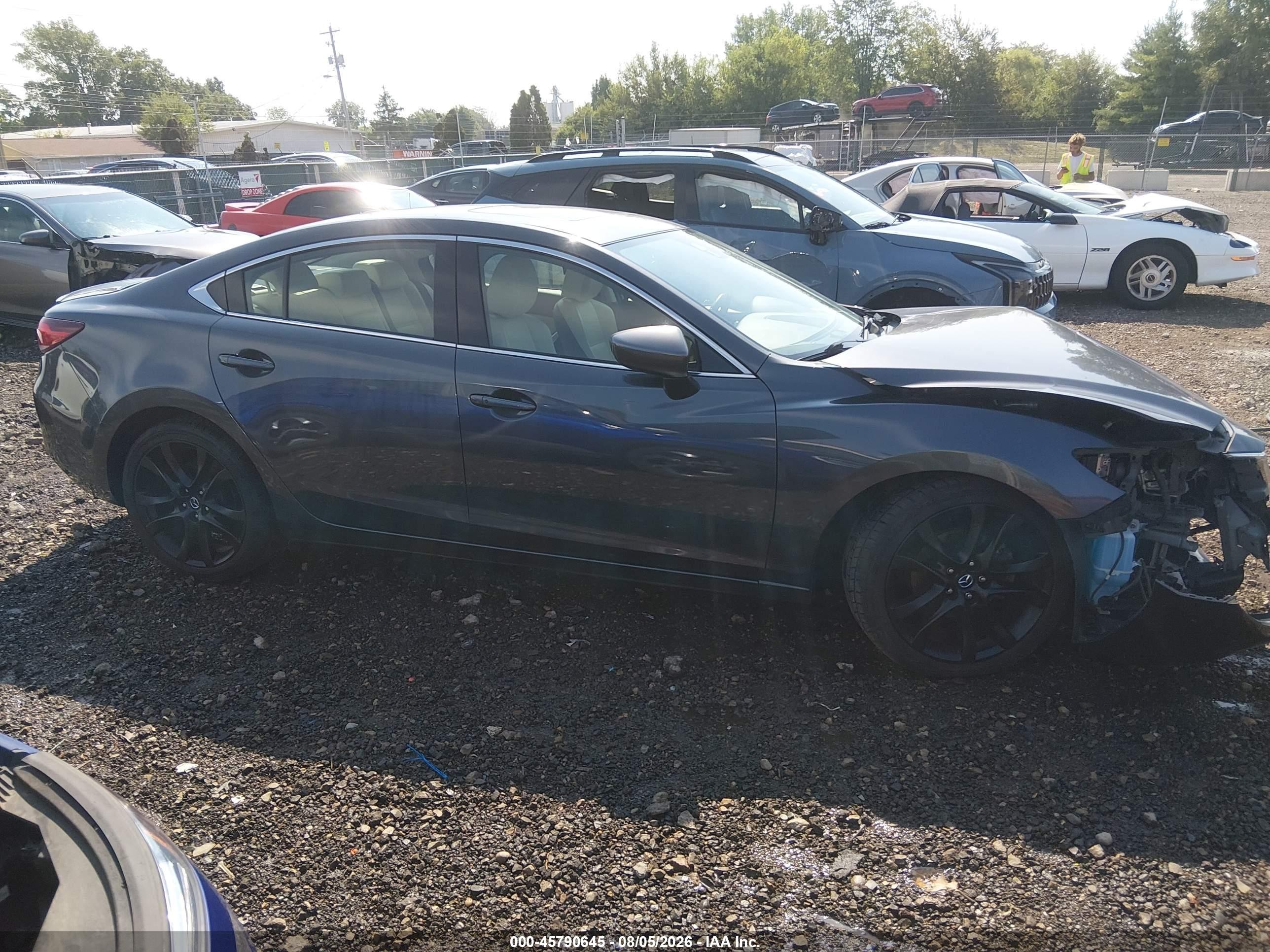 2015 Mazda Mazda6 I Grand Touring Gray vin: JM1GJ1W50F1185366
