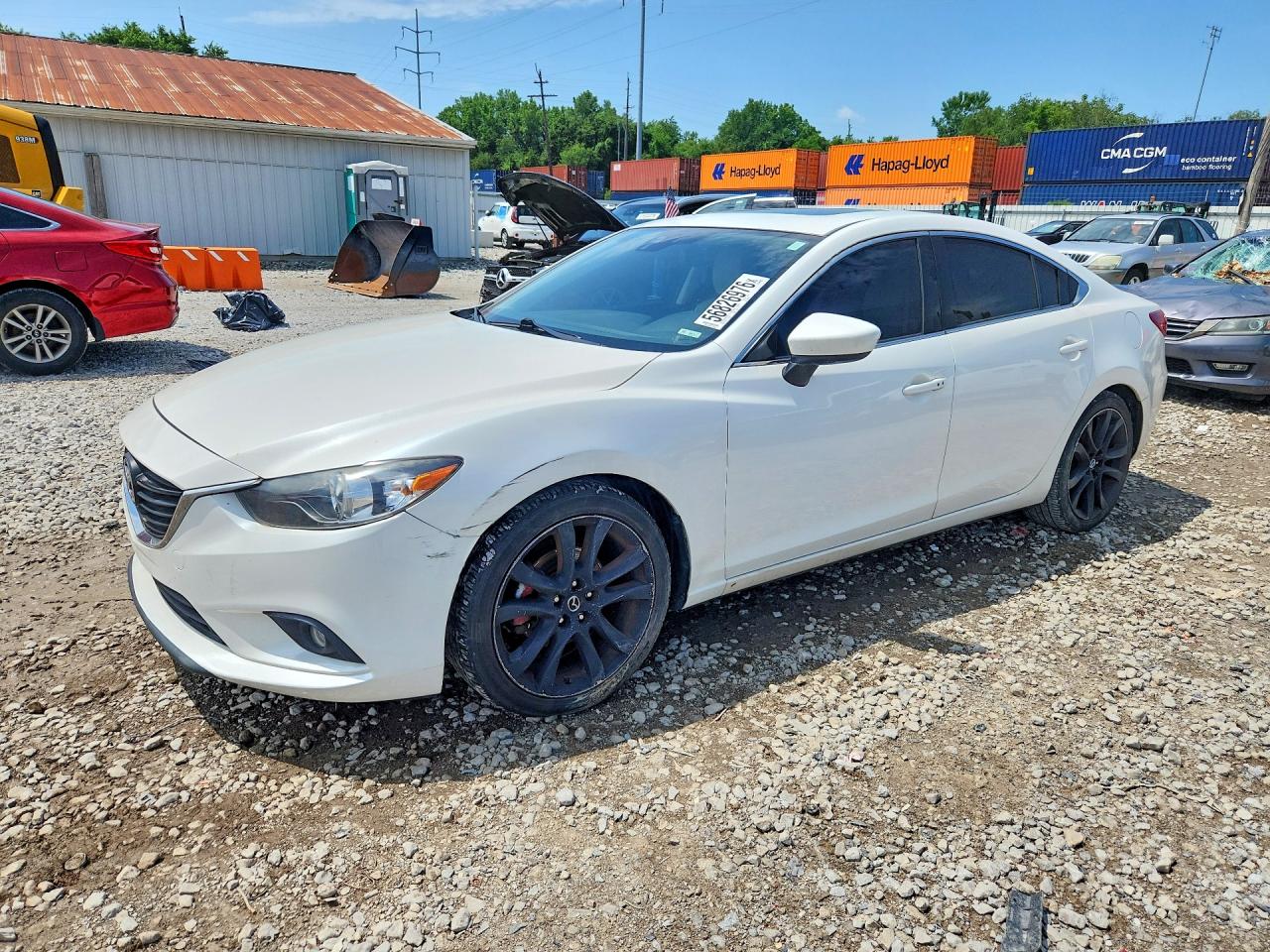 2015 Mazda 6 Grand Touring Белый vin: JM1GJ1W50F1207642