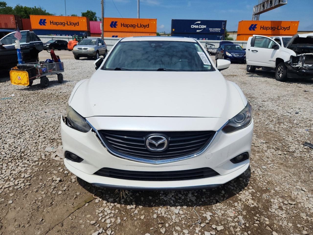 2015 Mazda 6 Grand Touring Белый vin: JM1GJ1W50F1207642