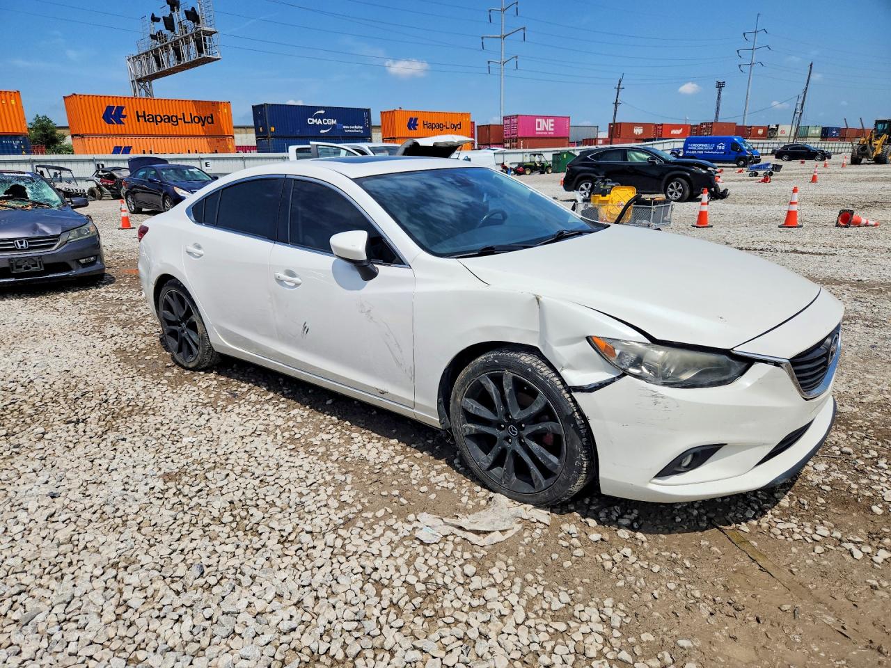 2015 Mazda 6 Grand Touring Белый vin: JM1GJ1W50F1207642