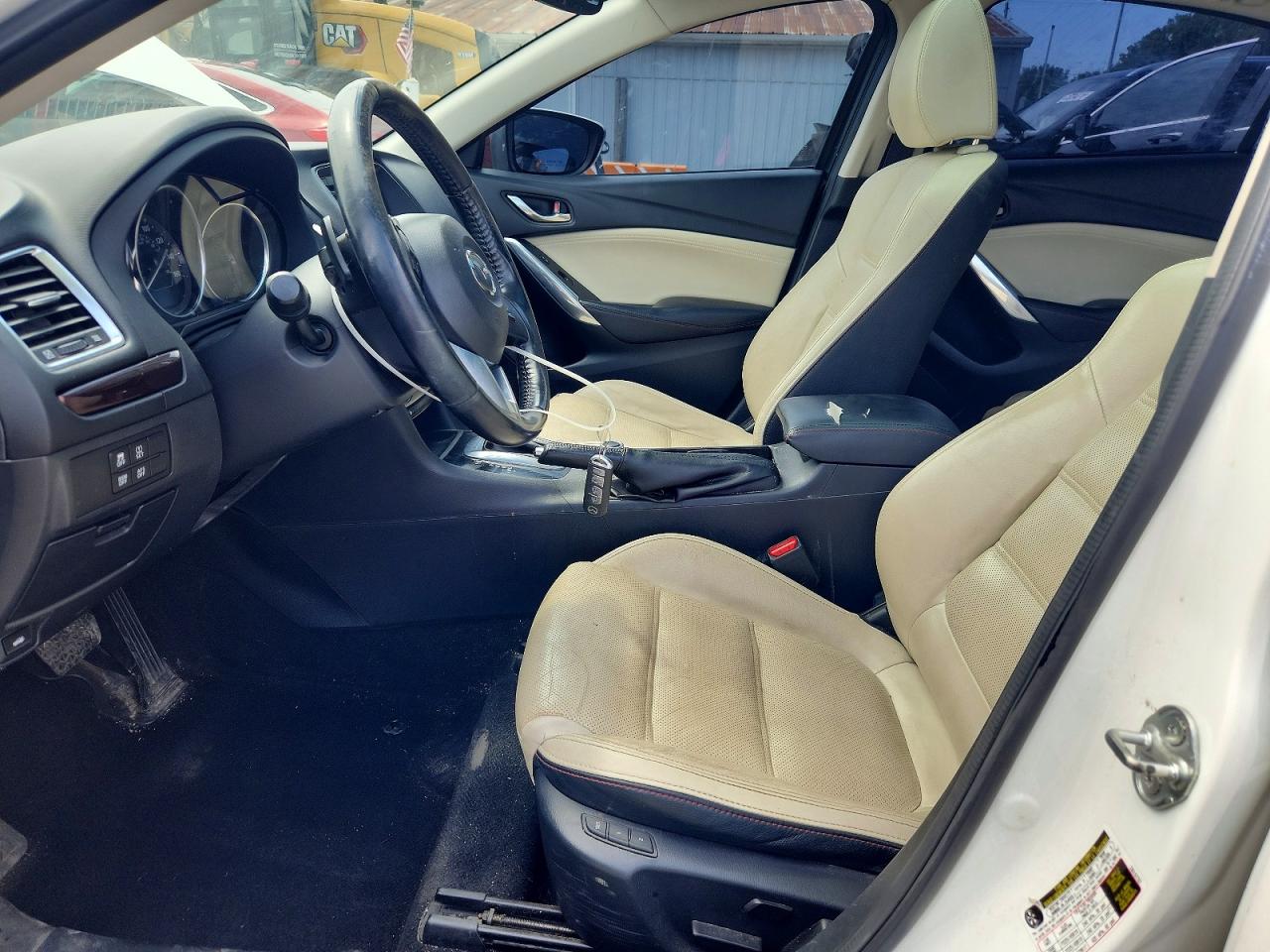 2015 Mazda 6 Grand Touring Белый vin: JM1GJ1W50F1207642
