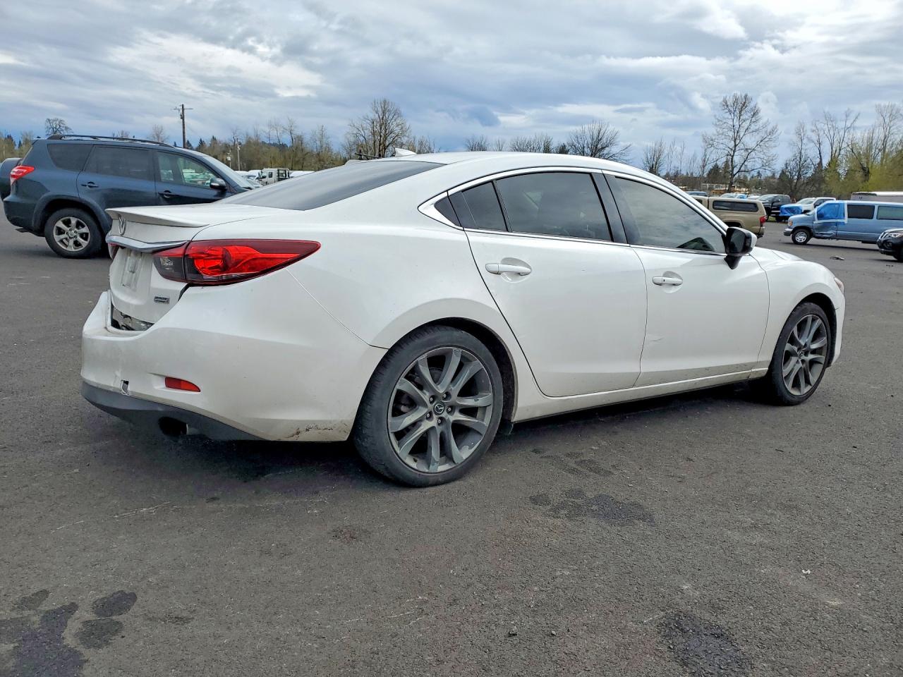 2015 Mazda 6 Grand Touring White vin: JM1GJ1W50F1216356