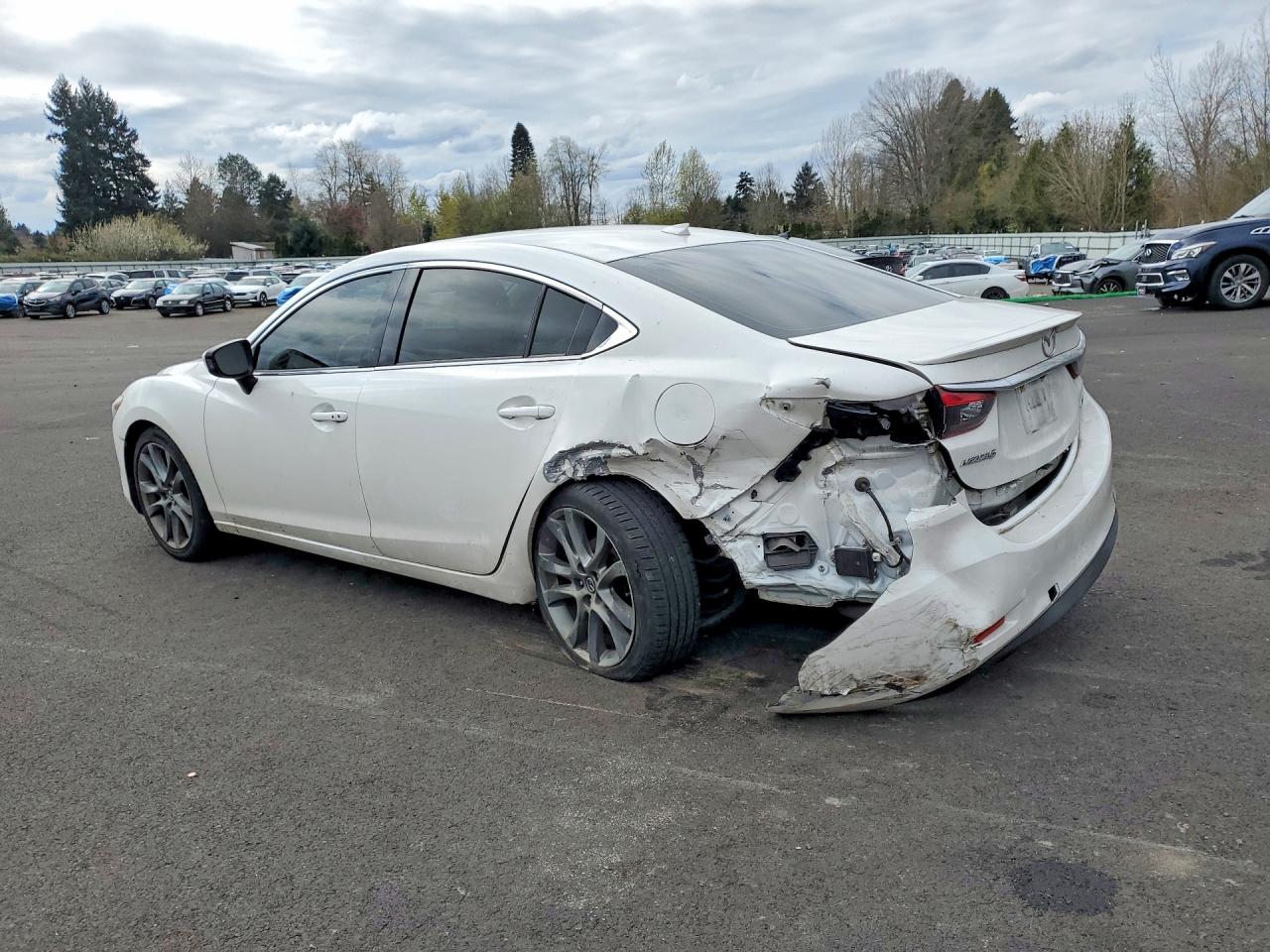 2015 Mazda 6 Grand Touring White vin: JM1GJ1W50F1216356