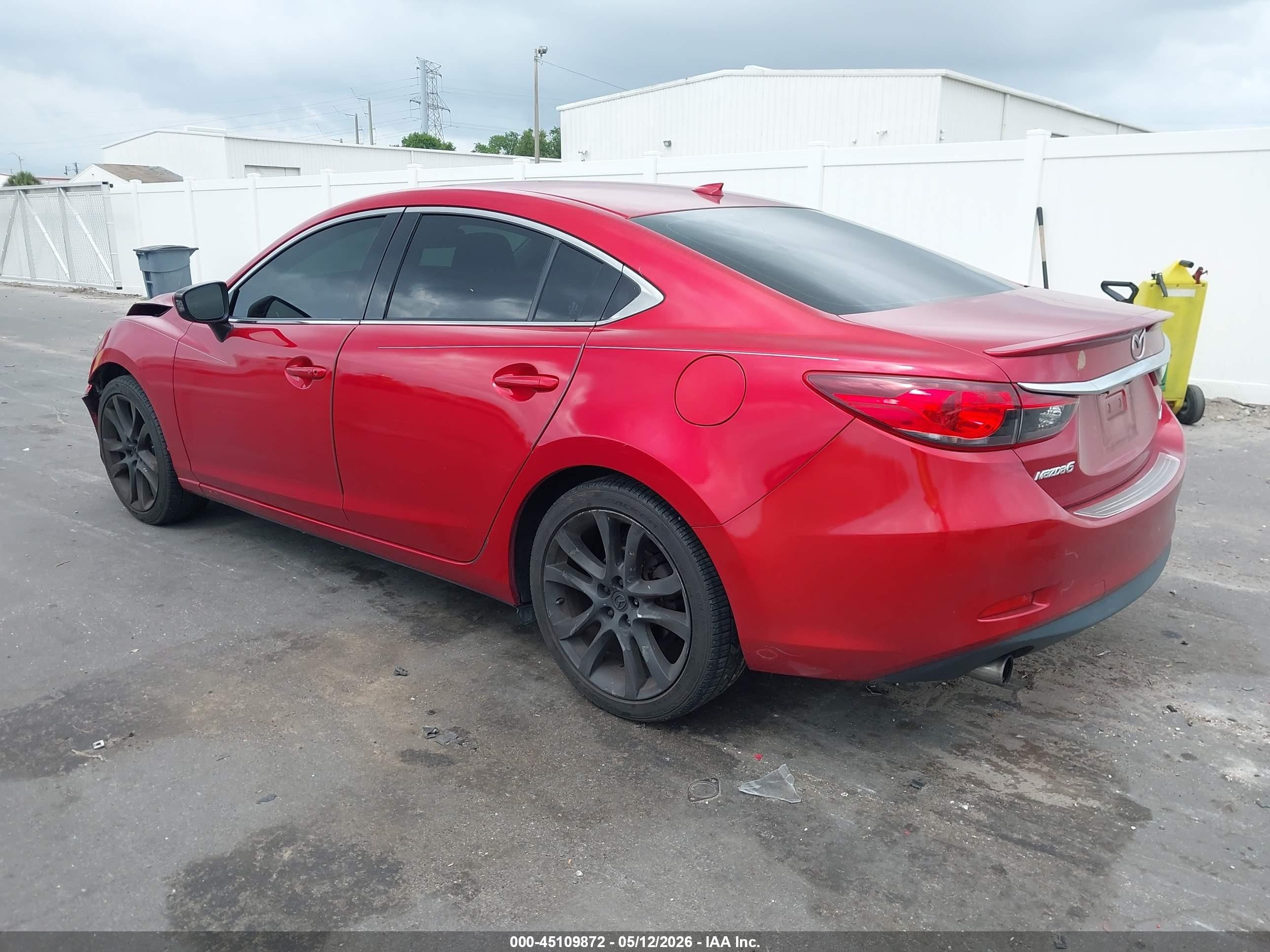 2015 Mazda Mazda6 I Grand Touring Red vin: JM1GJ1W50F1218835
