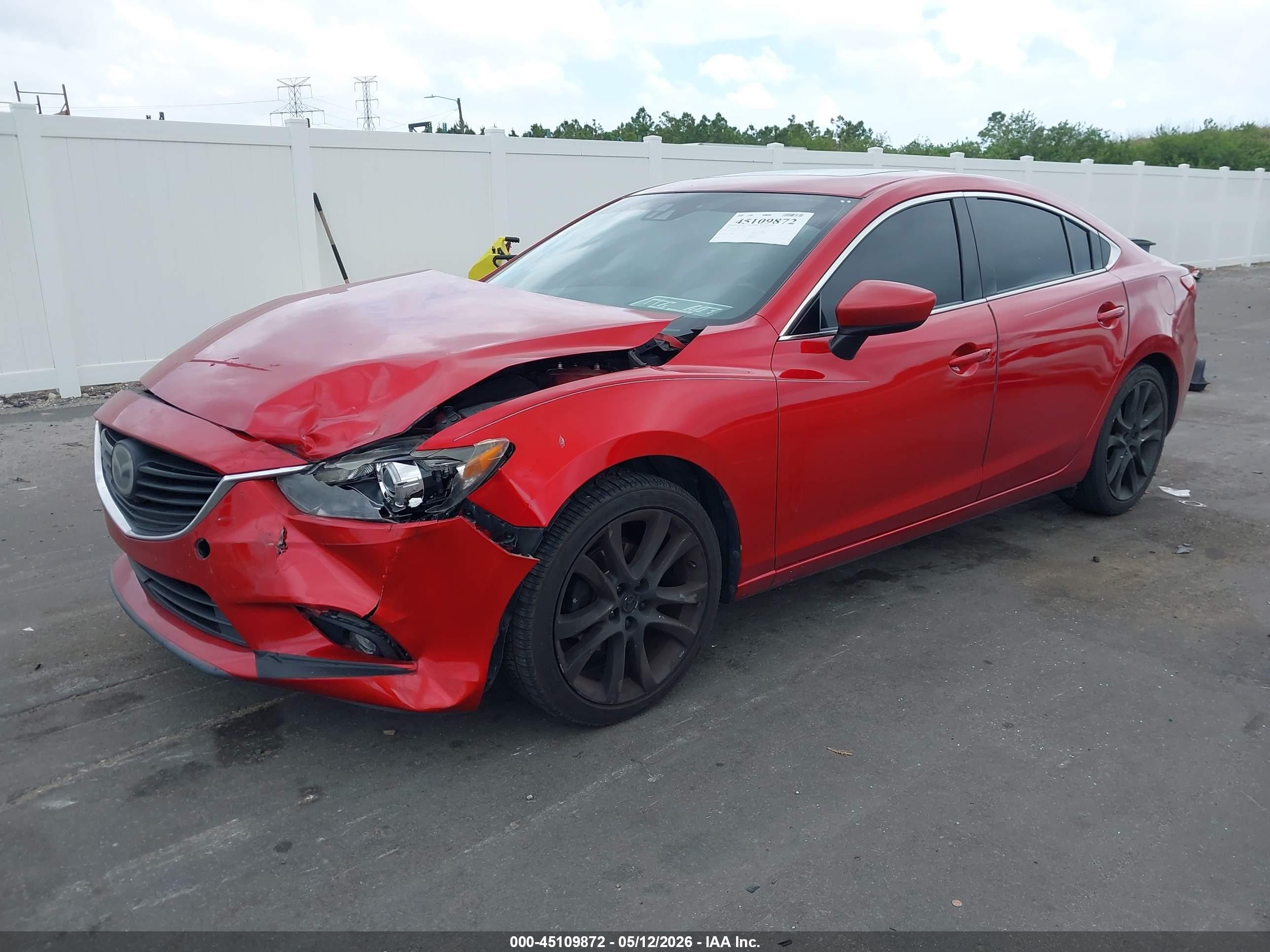 2015 Mazda Mazda6 I Grand Touring Red vin: JM1GJ1W50F1218835
