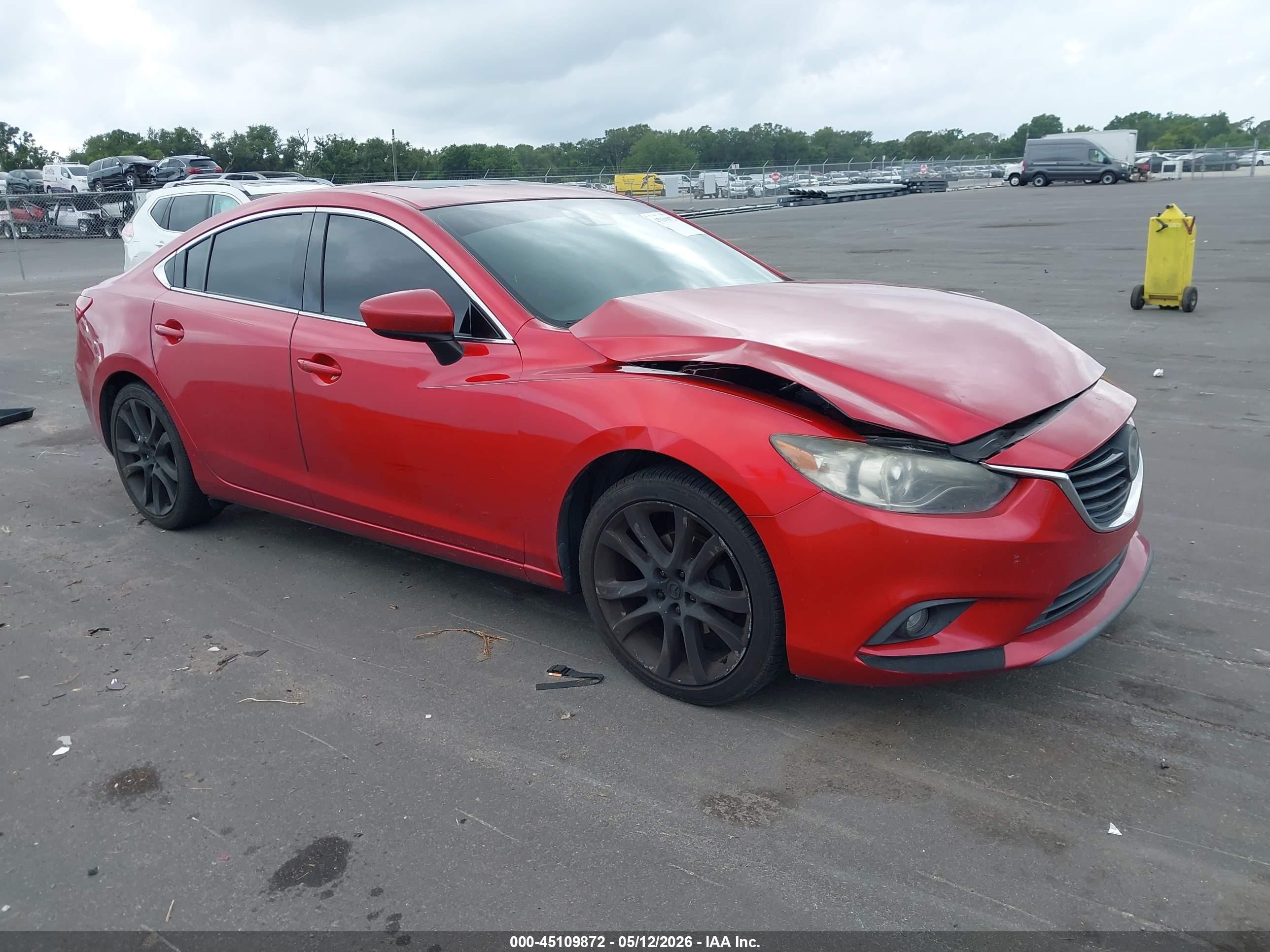 2015 Mazda Mazda6 I Grand Touring Red vin: JM1GJ1W50F1218835