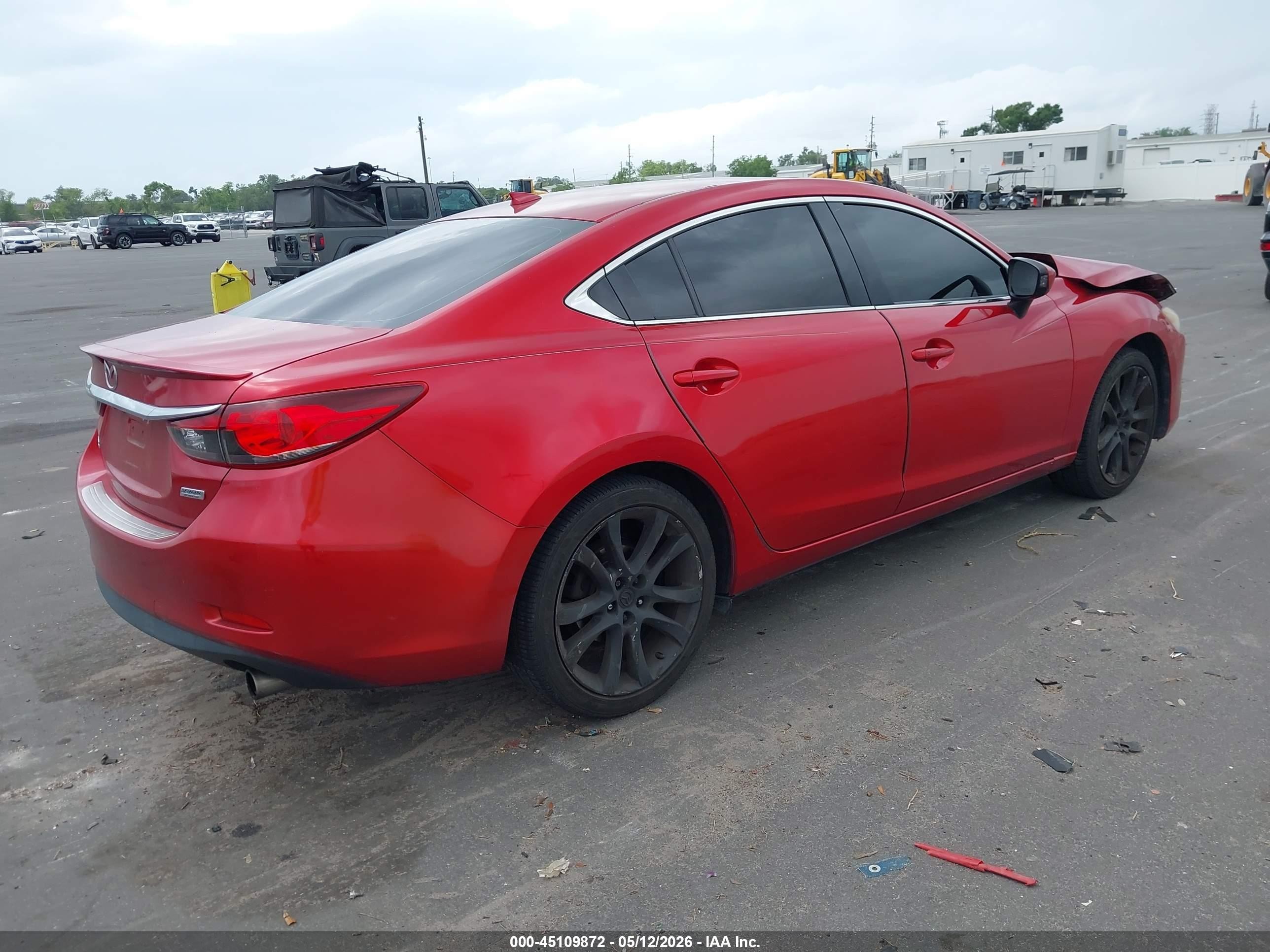 2015 Mazda Mazda6 I Grand Touring Red vin: JM1GJ1W50F1218835