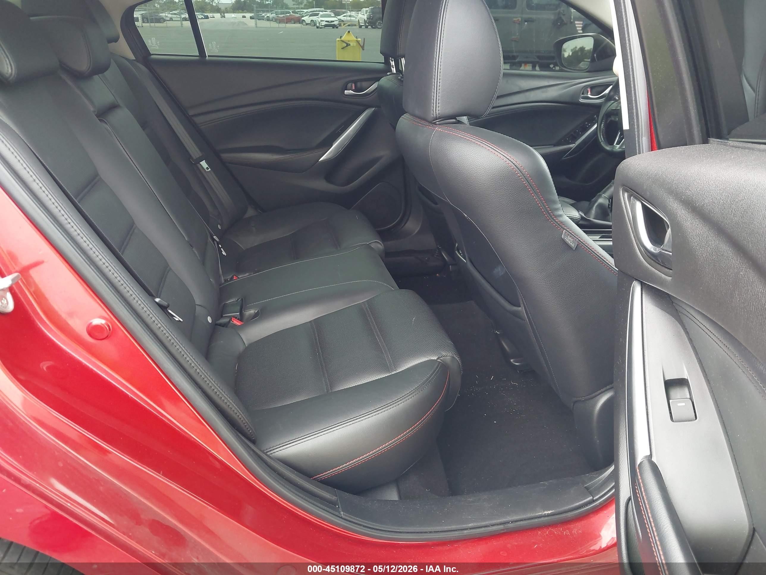 2015 Mazda Mazda6 I Grand Touring Red vin: JM1GJ1W50F1218835