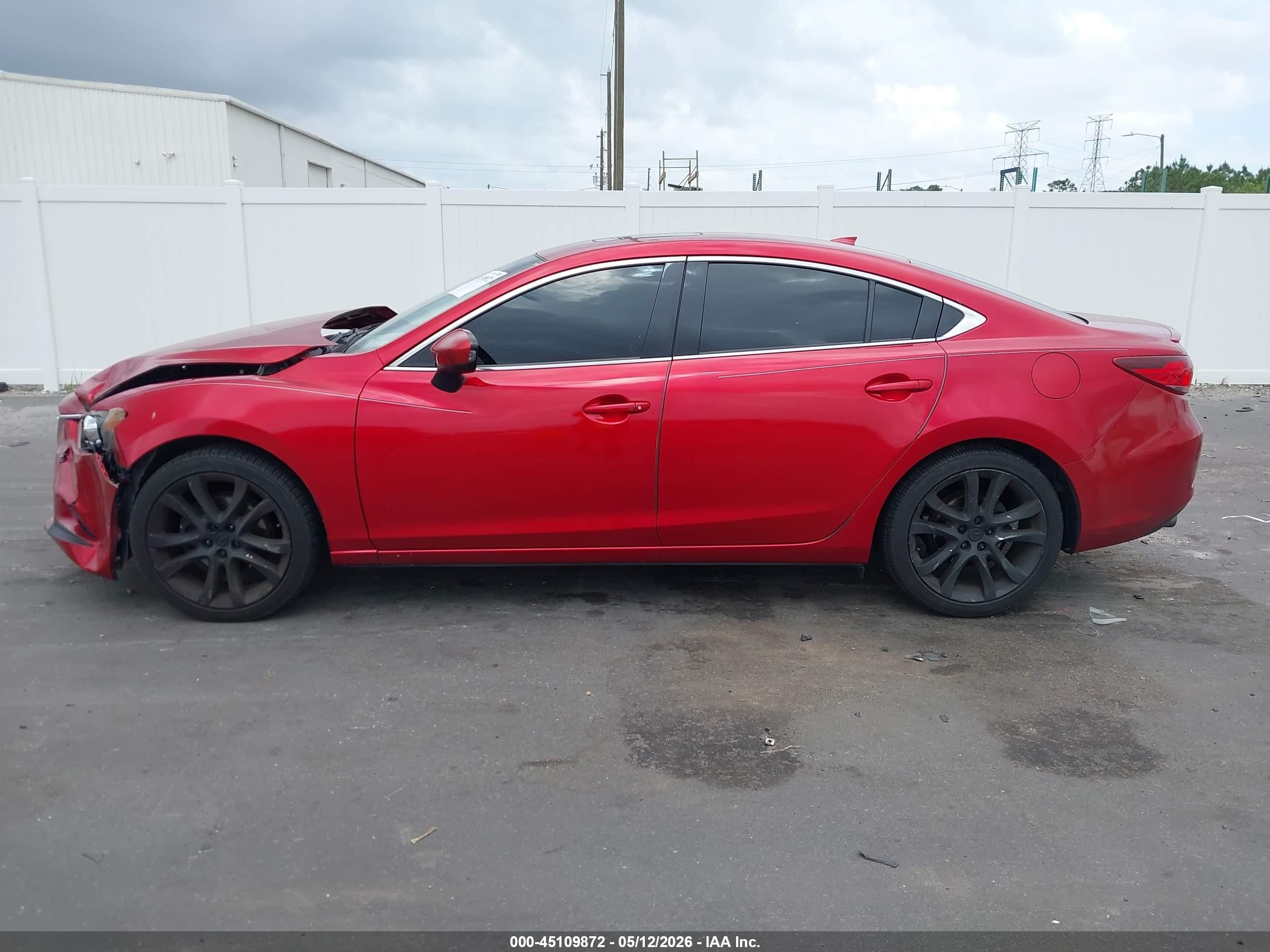 2015 Mazda Mazda6 I Grand Touring Red vin: JM1GJ1W50F1218835
