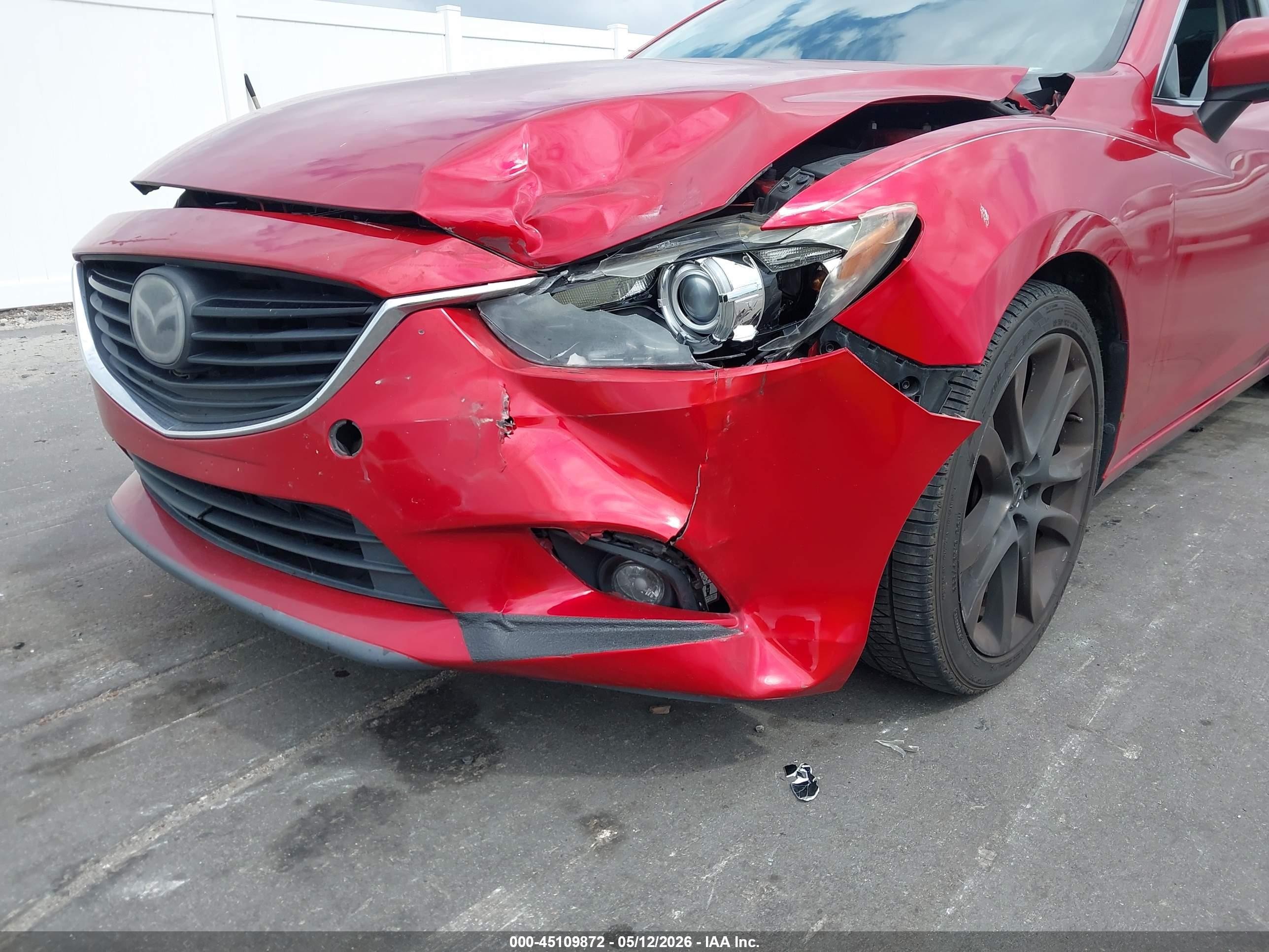 2015 Mazda Mazda6 I Grand Touring Red vin: JM1GJ1W50F1218835