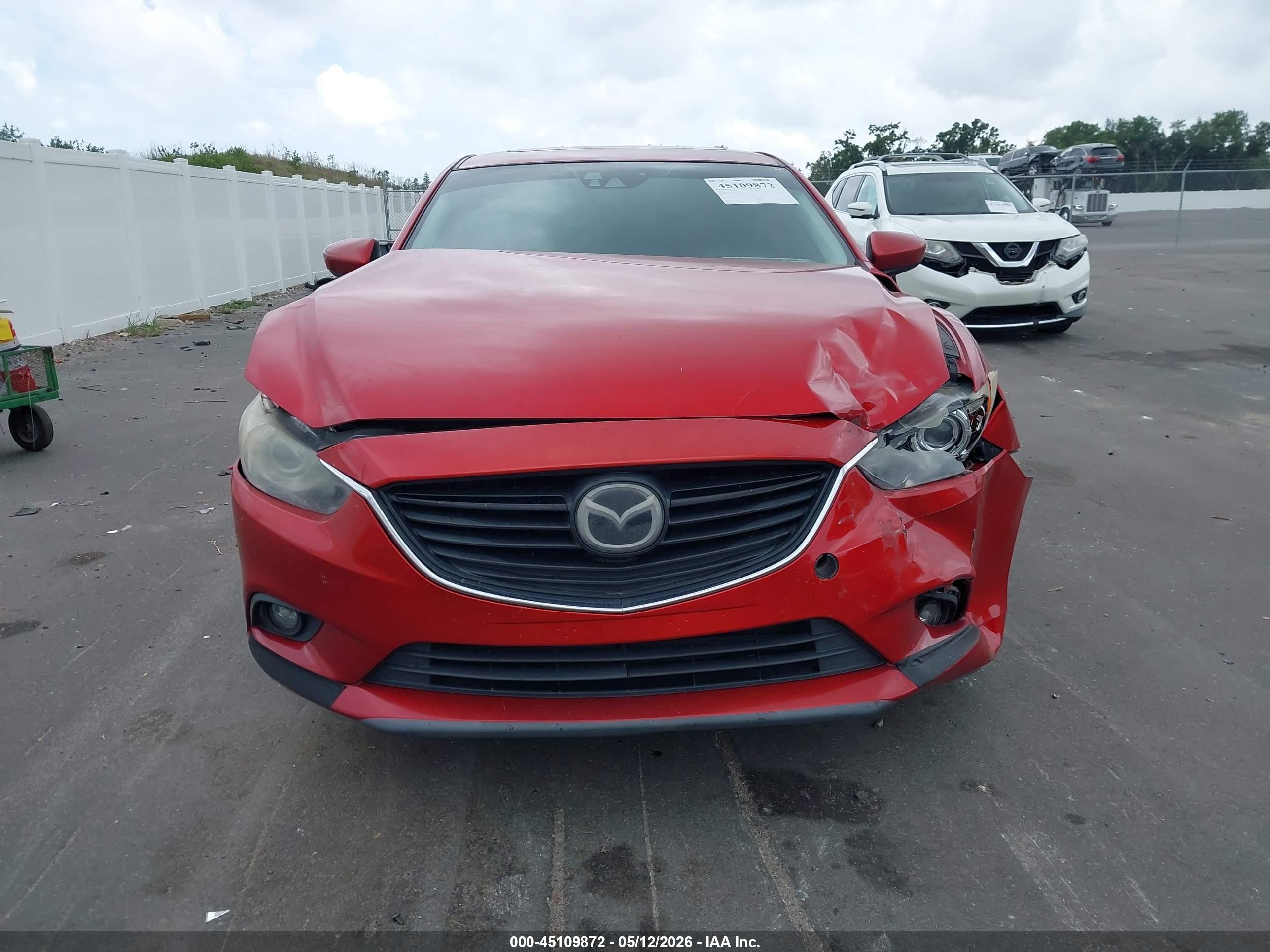 2015 Mazda Mazda6 I Grand Touring Red vin: JM1GJ1W50F1218835