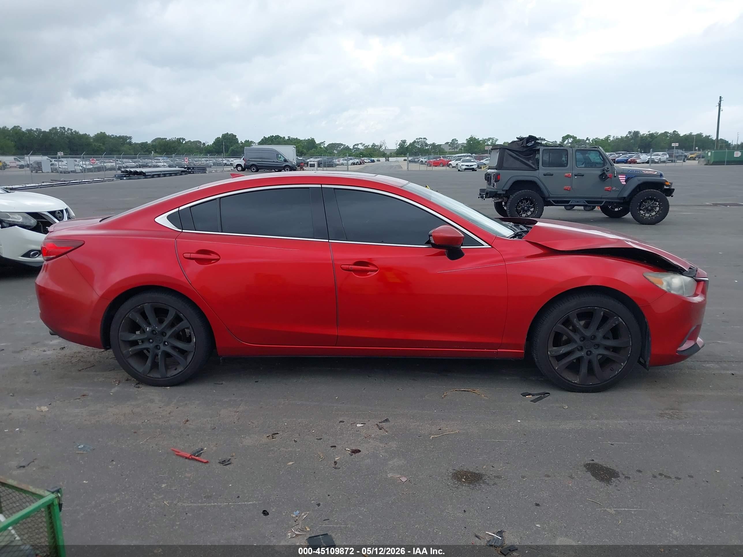 2015 Mazda Mazda6 I Grand Touring Red vin: JM1GJ1W50F1218835