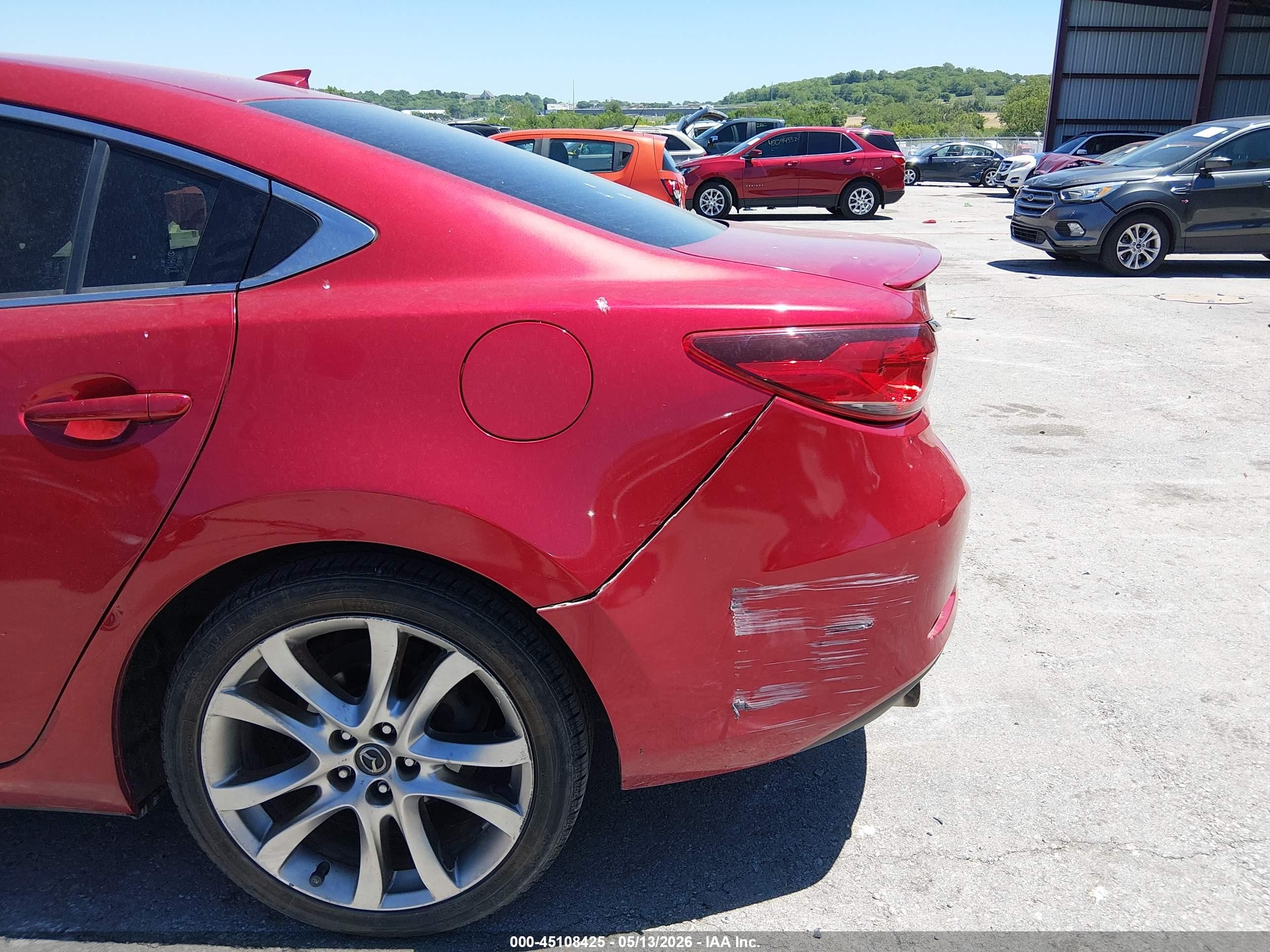 2014 Mazda Mazda6 I Grand Touring Red vin: JM1GJ1W51E1109928