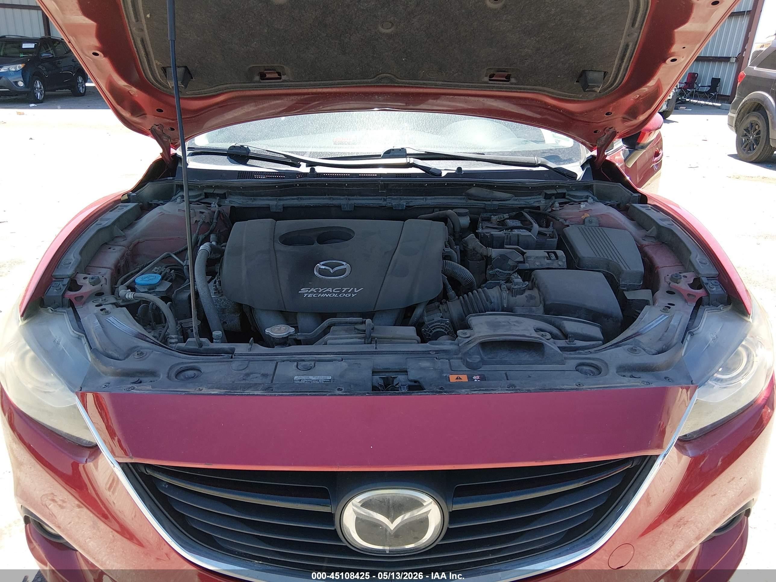 2014 Mazda Mazda6 I Grand Touring Red vin: JM1GJ1W51E1109928