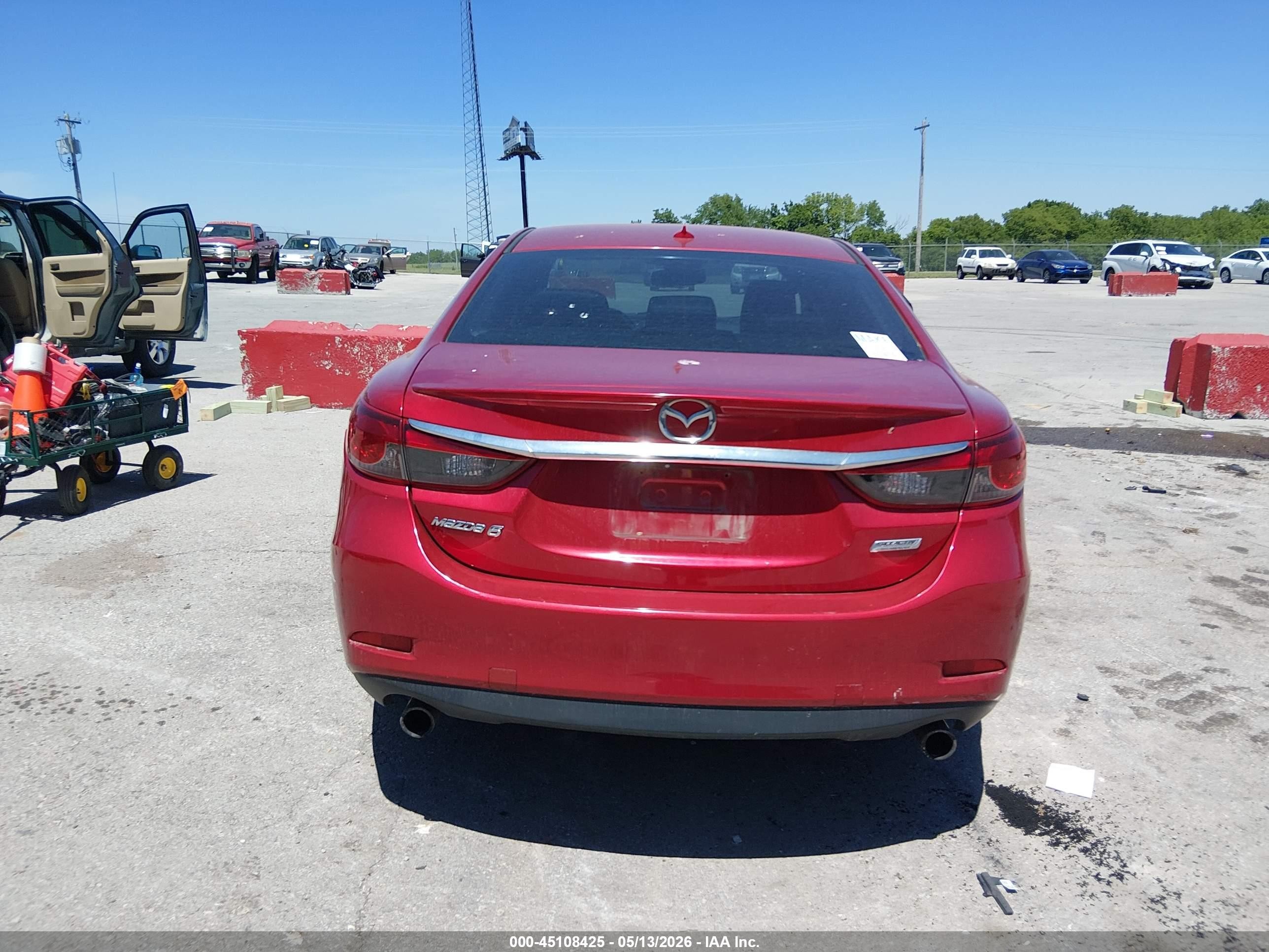 2014 Mazda Mazda6 I Grand Touring Red vin: JM1GJ1W51E1109928