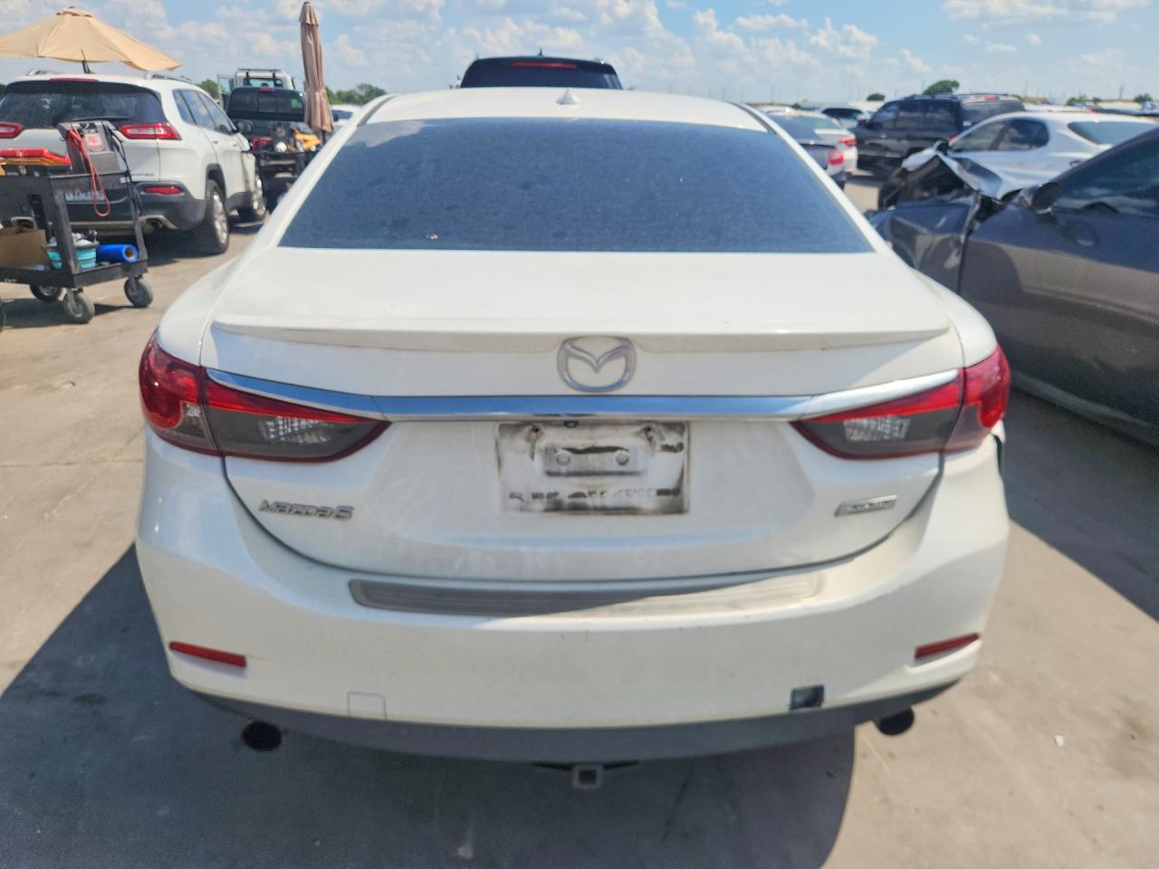 2014 Mazda 6 Grand Touring White vin: JM1GJ1W51E1112117