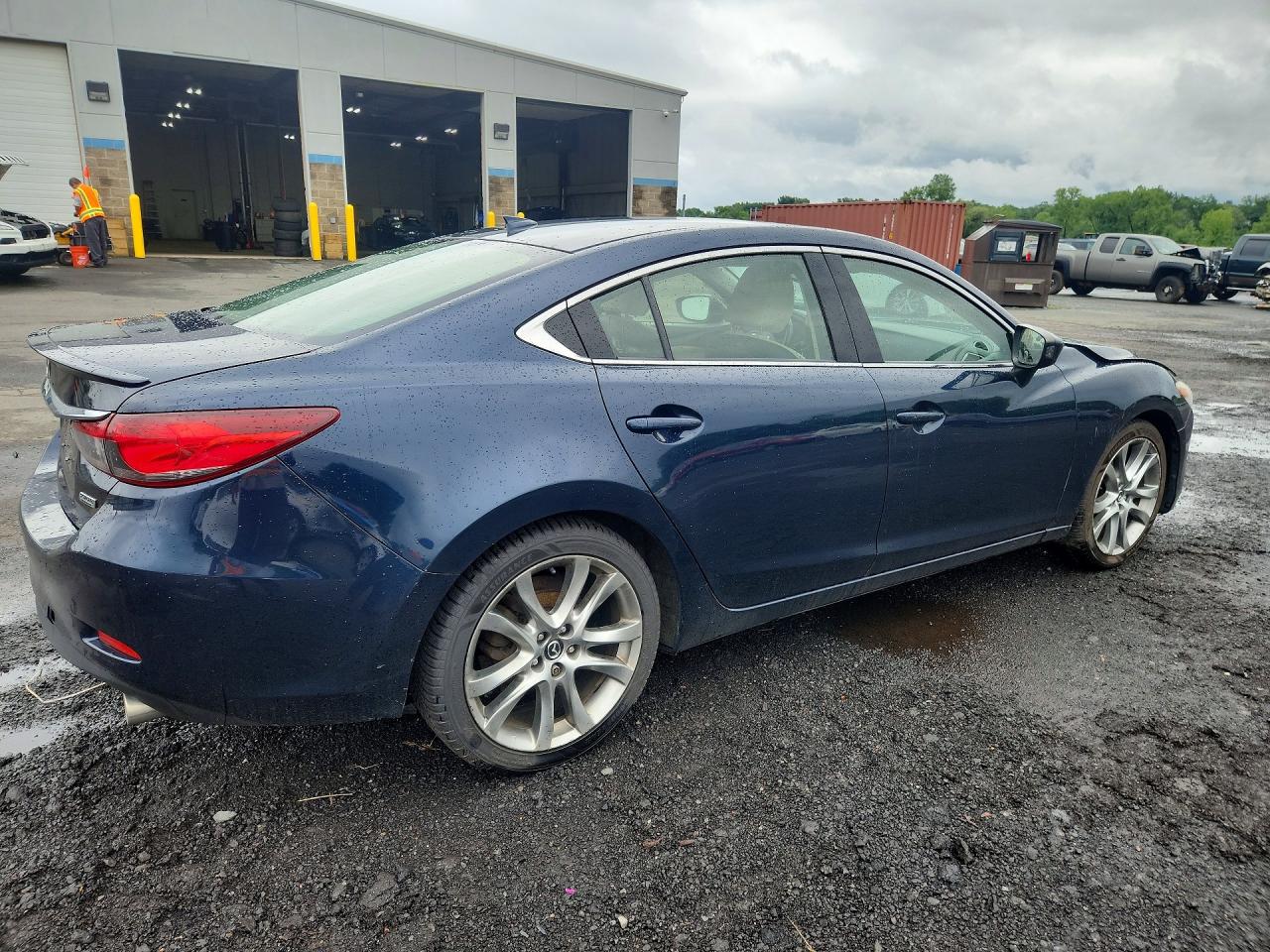 2015 Mazda 6 Grand Touring Blue vin: JM1GJ1W51F1188308
