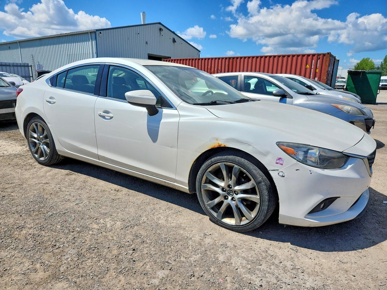 2015 Mazda 6 Grand Touring Белый vin: JM1GJ1W51F1196540
