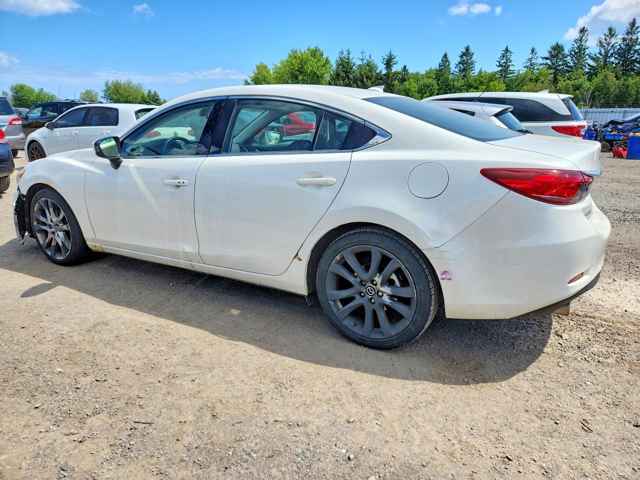 2015 Mazda 6 Grand Touring Белый vin: JM1GJ1W51F1196540