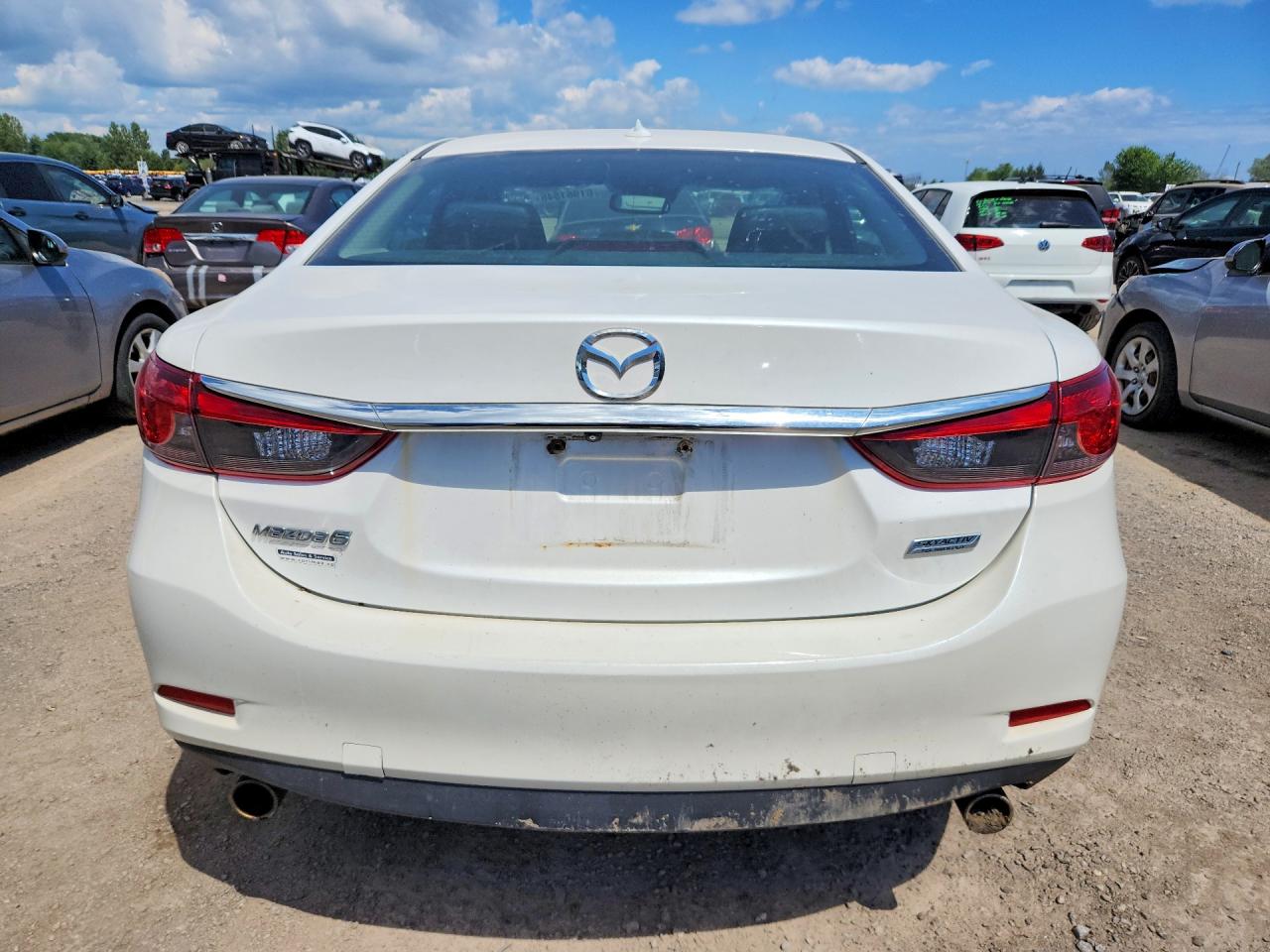 2015 Mazda 6 Grand Touring Белый vin: JM1GJ1W51F1196540