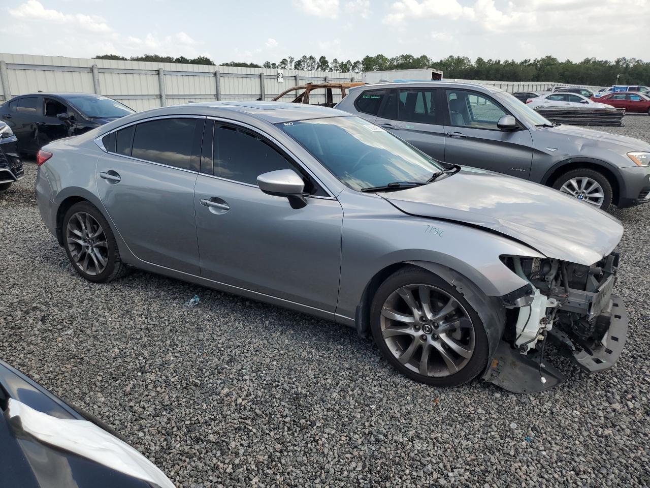 2015 Mazda 6 Grand Touring Silver vin: JM1GJ1W51F1205527