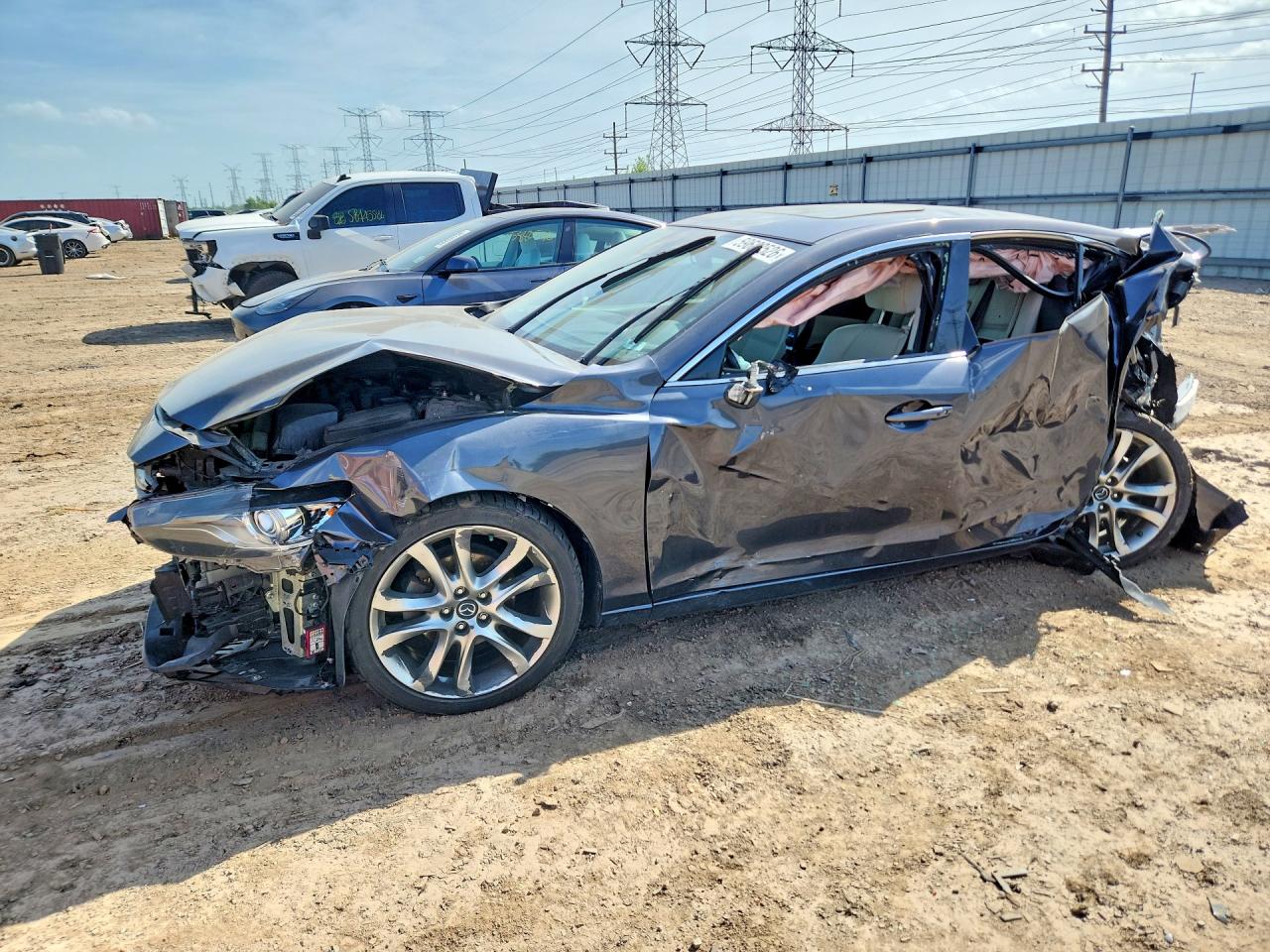 2015 Mazda 6 Grand Touring Charcoal vin: JM1GJ1W51F1213076