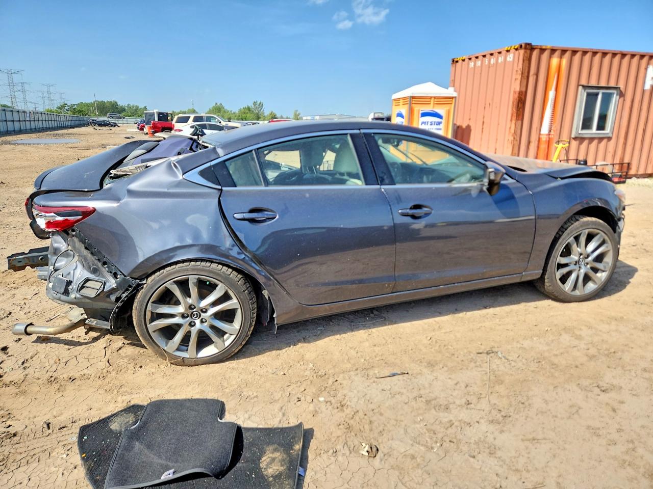 2015 Mazda 6 Grand Touring Charcoal vin: JM1GJ1W51F1213076