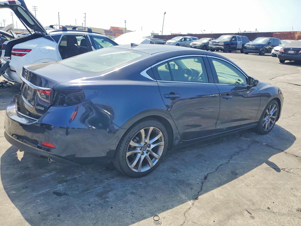 2015 Mazda 6 Grand Touring Blue vin: JM1GJ1W51F1214325
