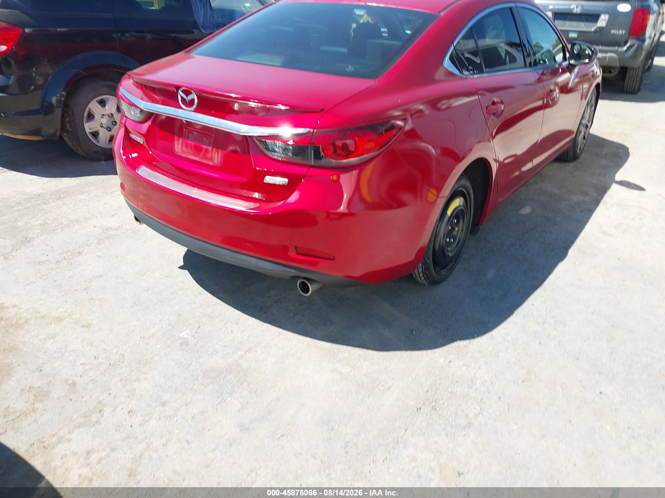 2014 Mazda Mazda6 I Grand Touring Красный vin: JM1GJ1W52E1107492