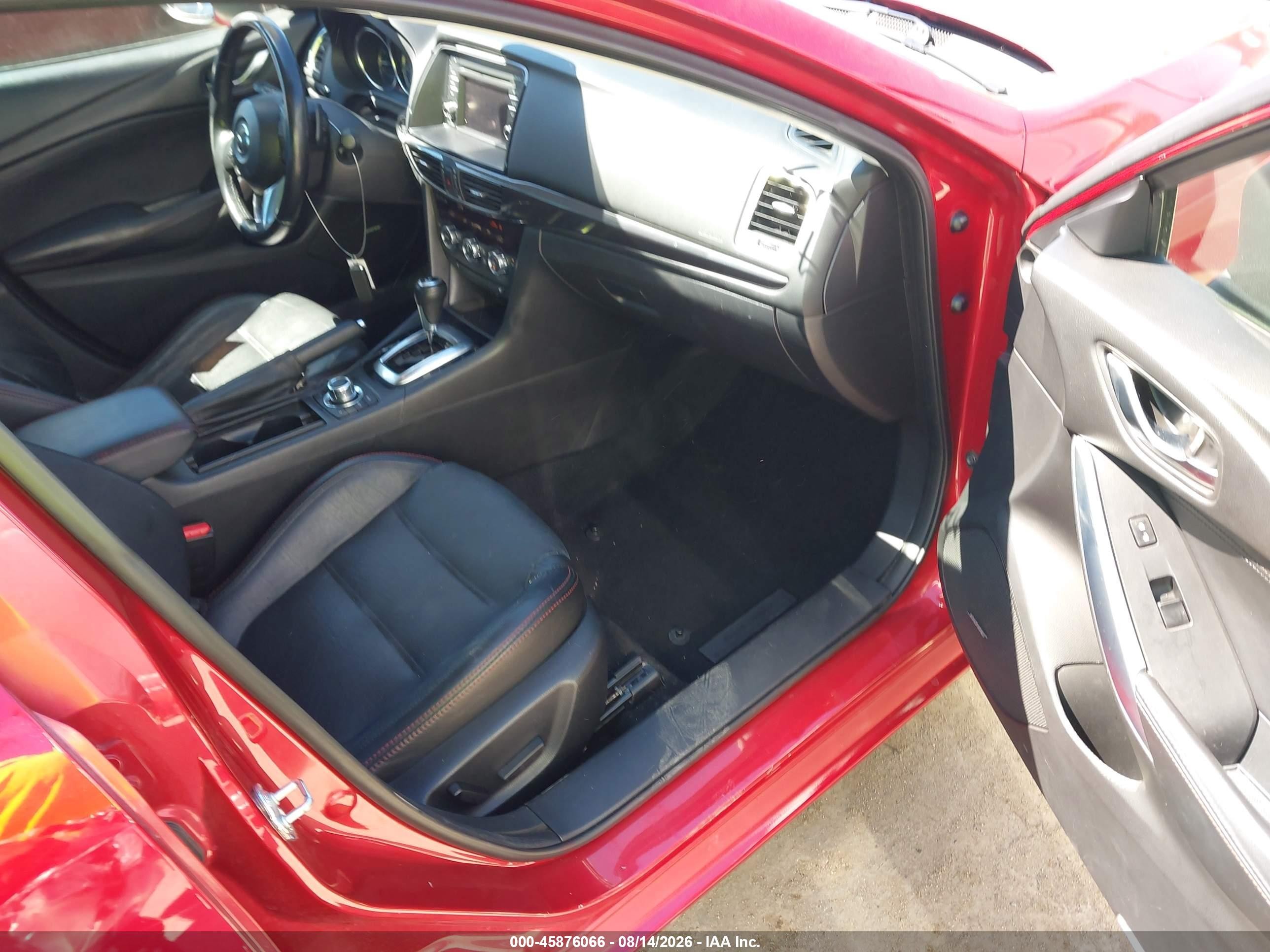 2014 Mazda Mazda6 I Grand Touring Красный vin: JM1GJ1W52E1107492